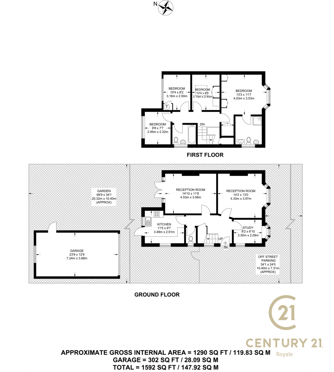 1, Welbeck Close, NEW MALDEN floorplan