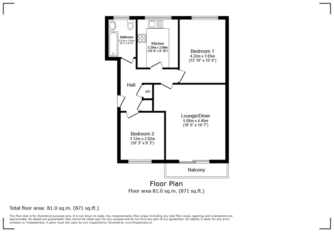 Flat 2, Priory Court,, Zig Zag Road, Isle of Wight floorplan