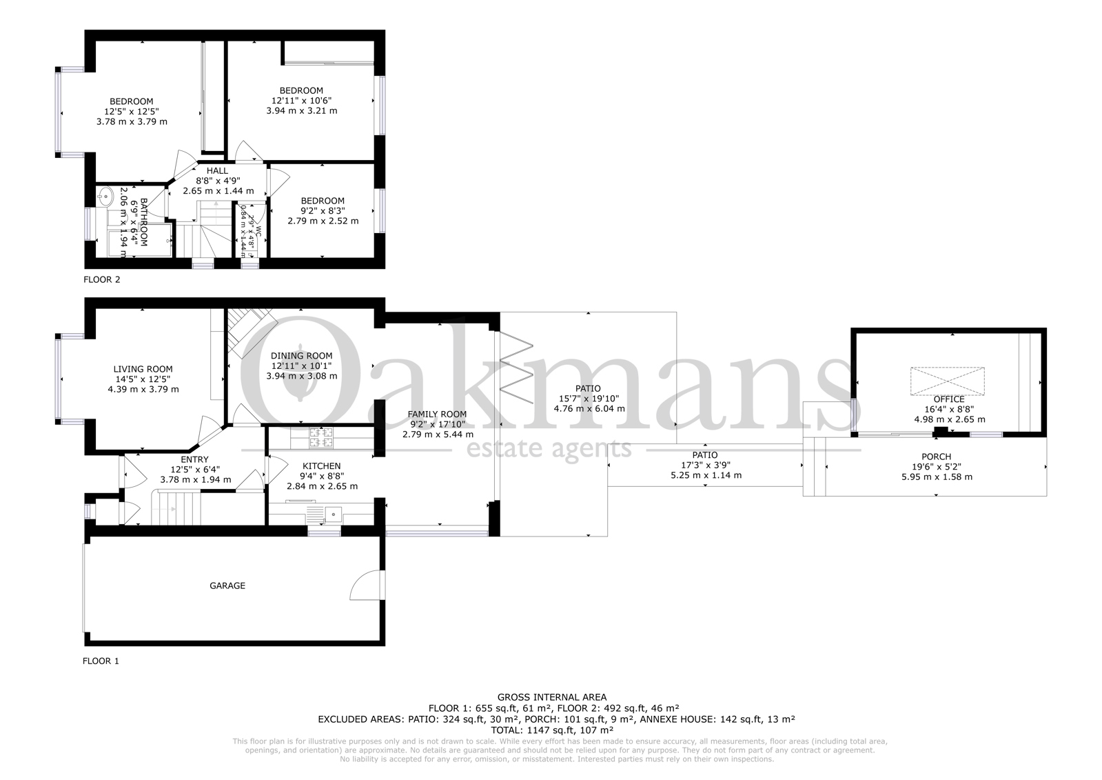 40, YEW CROFT AVENUE, BIRMINGHAM floorplan