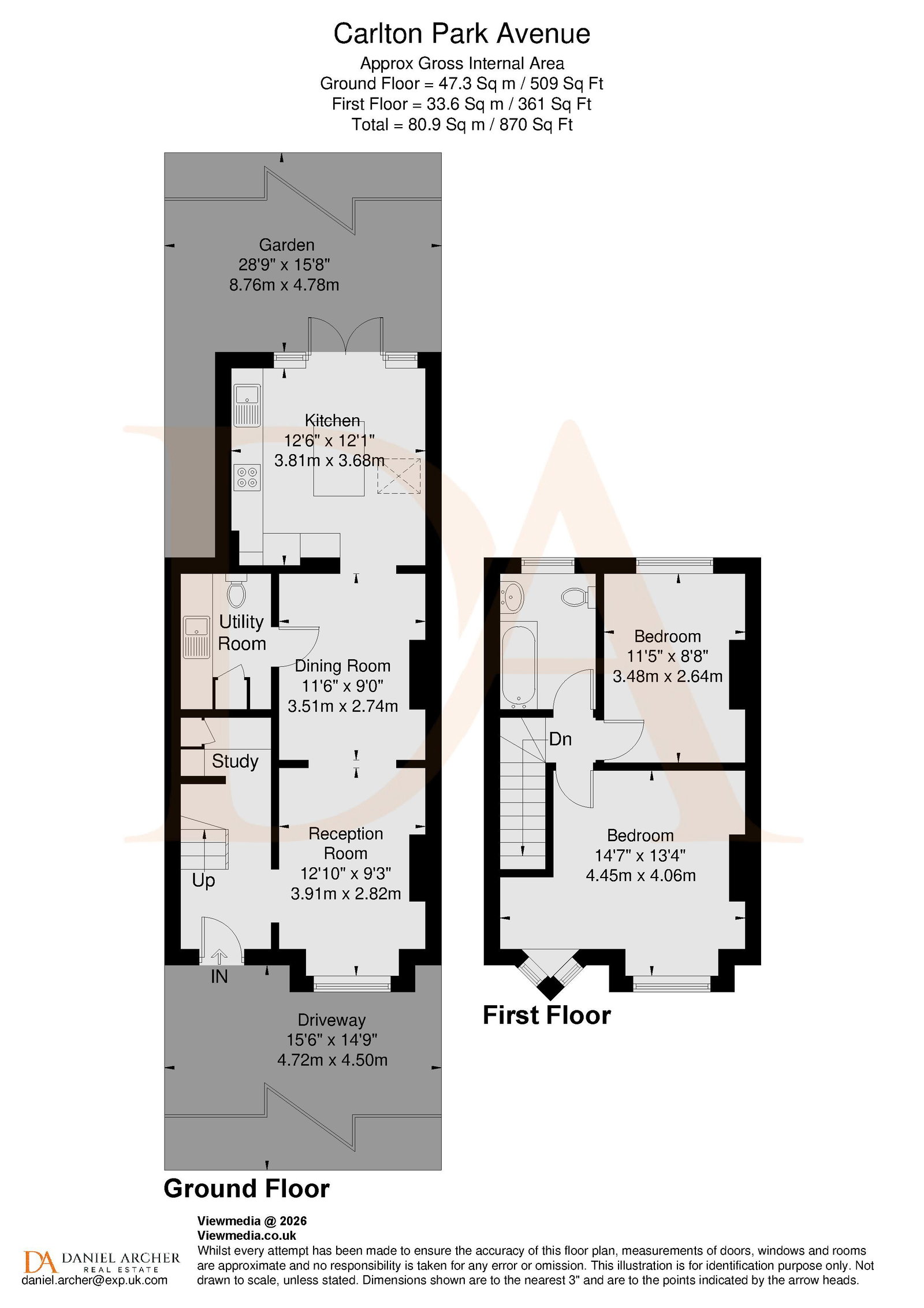 78, Carlton Park Avenue, London floorplan