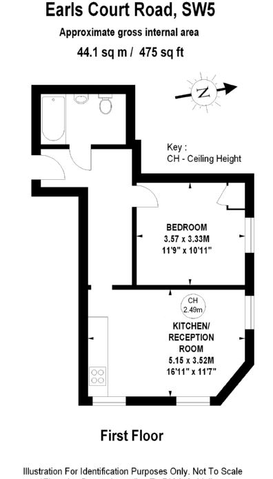 1 Bedrooms Flat to rent in Earls Court Road, Kensington SW5