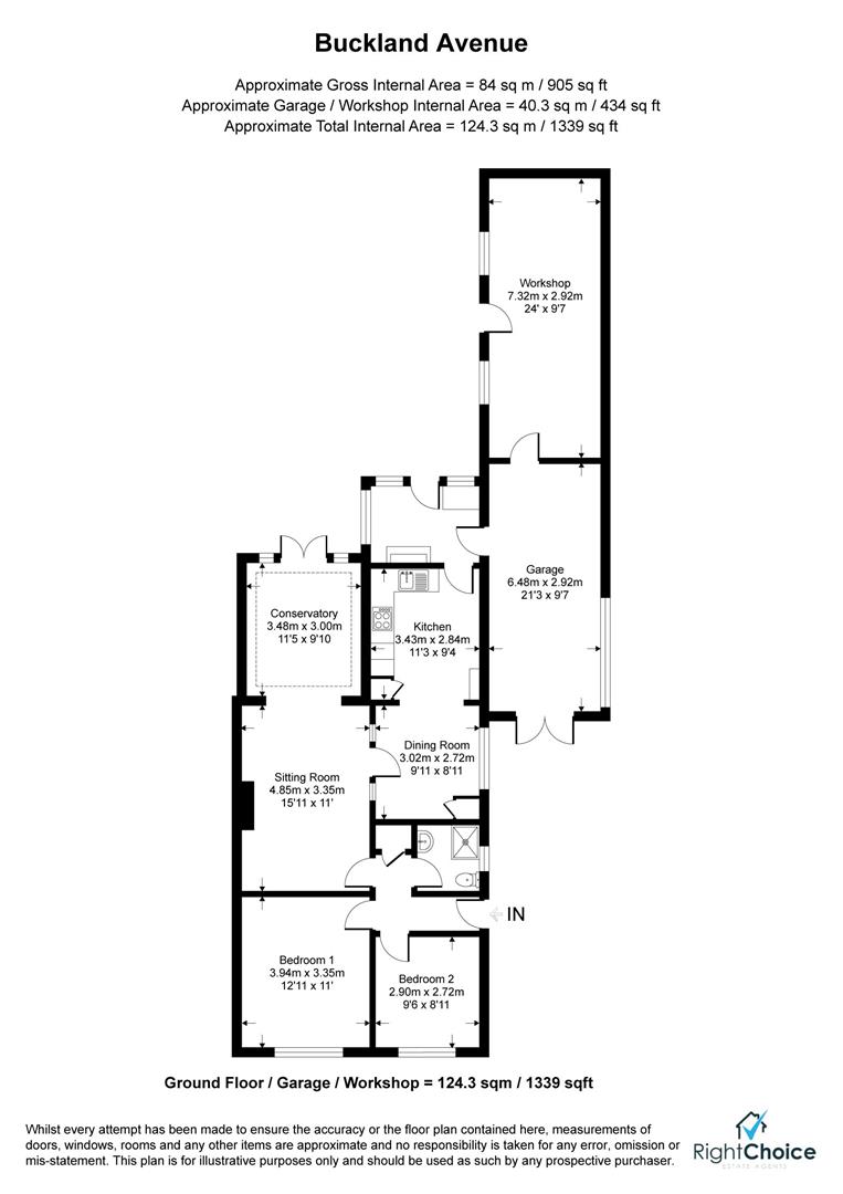 59, Buckland Avenue, Basingstoke floorplan