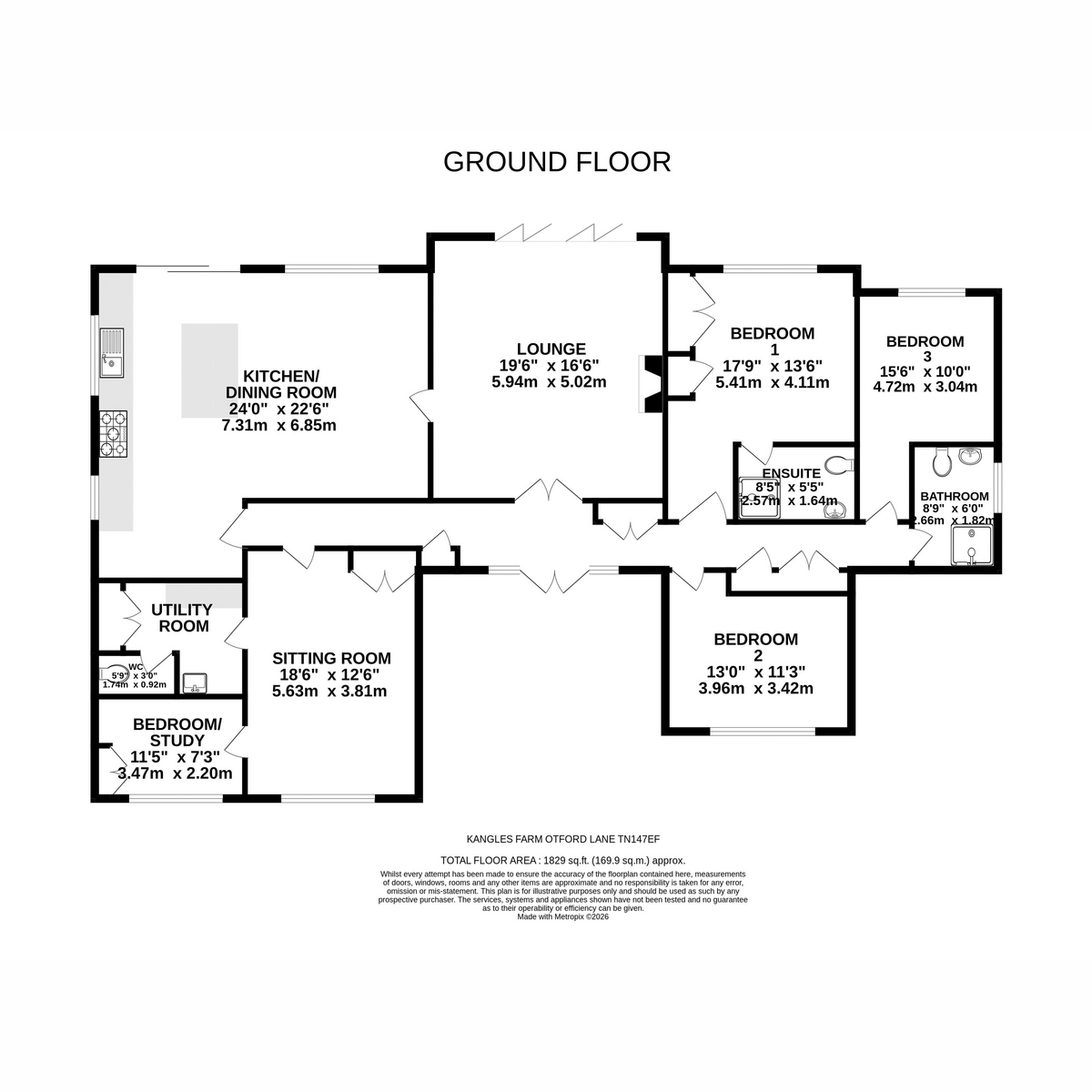 Otford Lane, Halstead floorplan