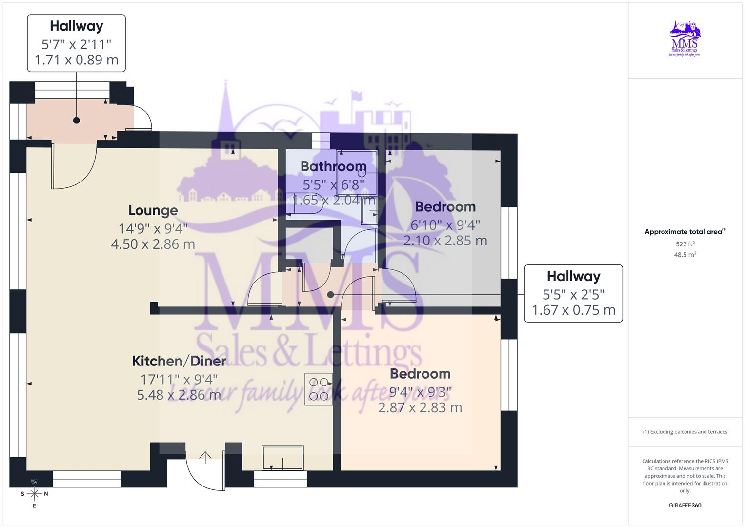 148, Oak Road, Hoo floorplan