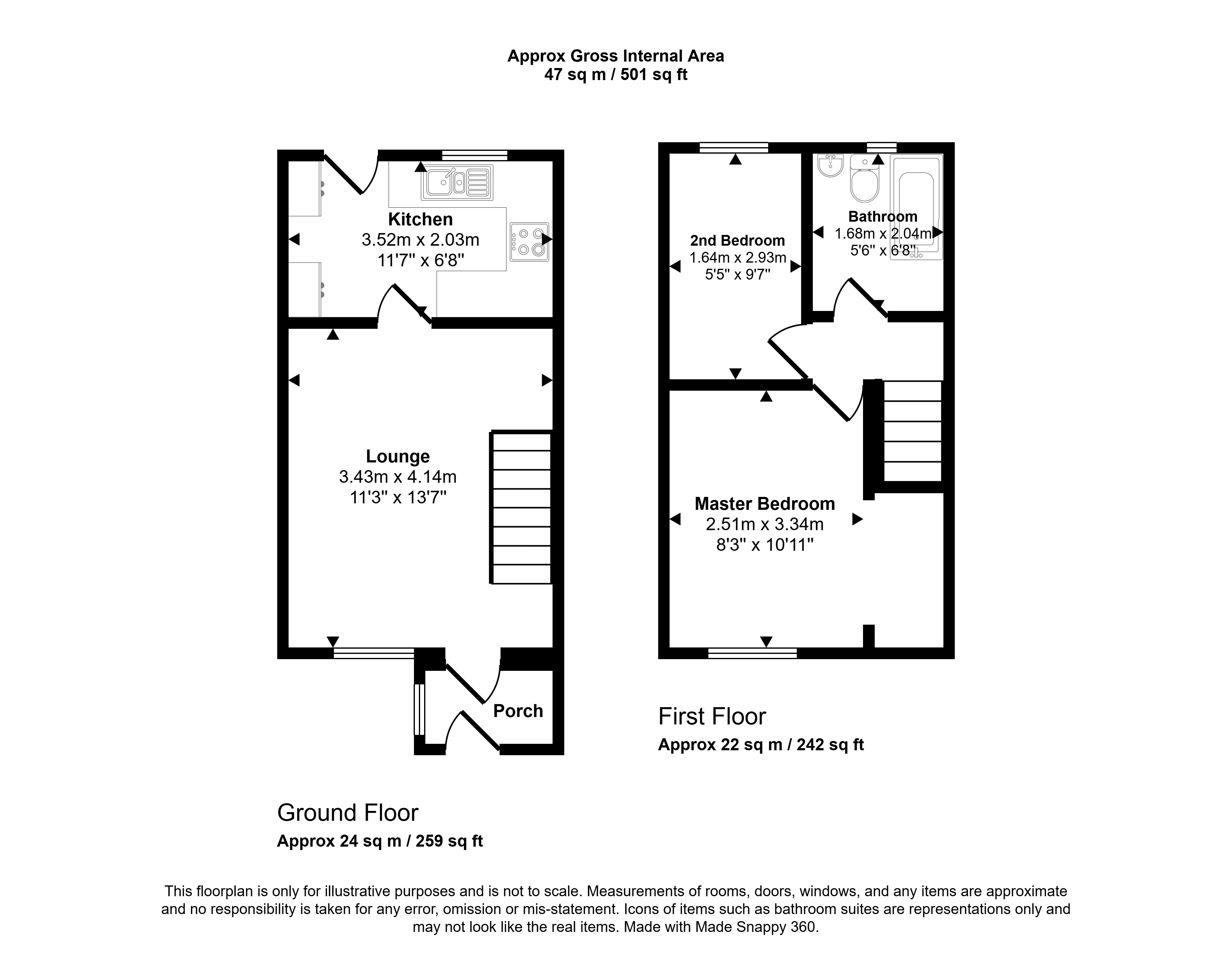 72, Harbottle Court, Newcastle upon Tyne floorplan