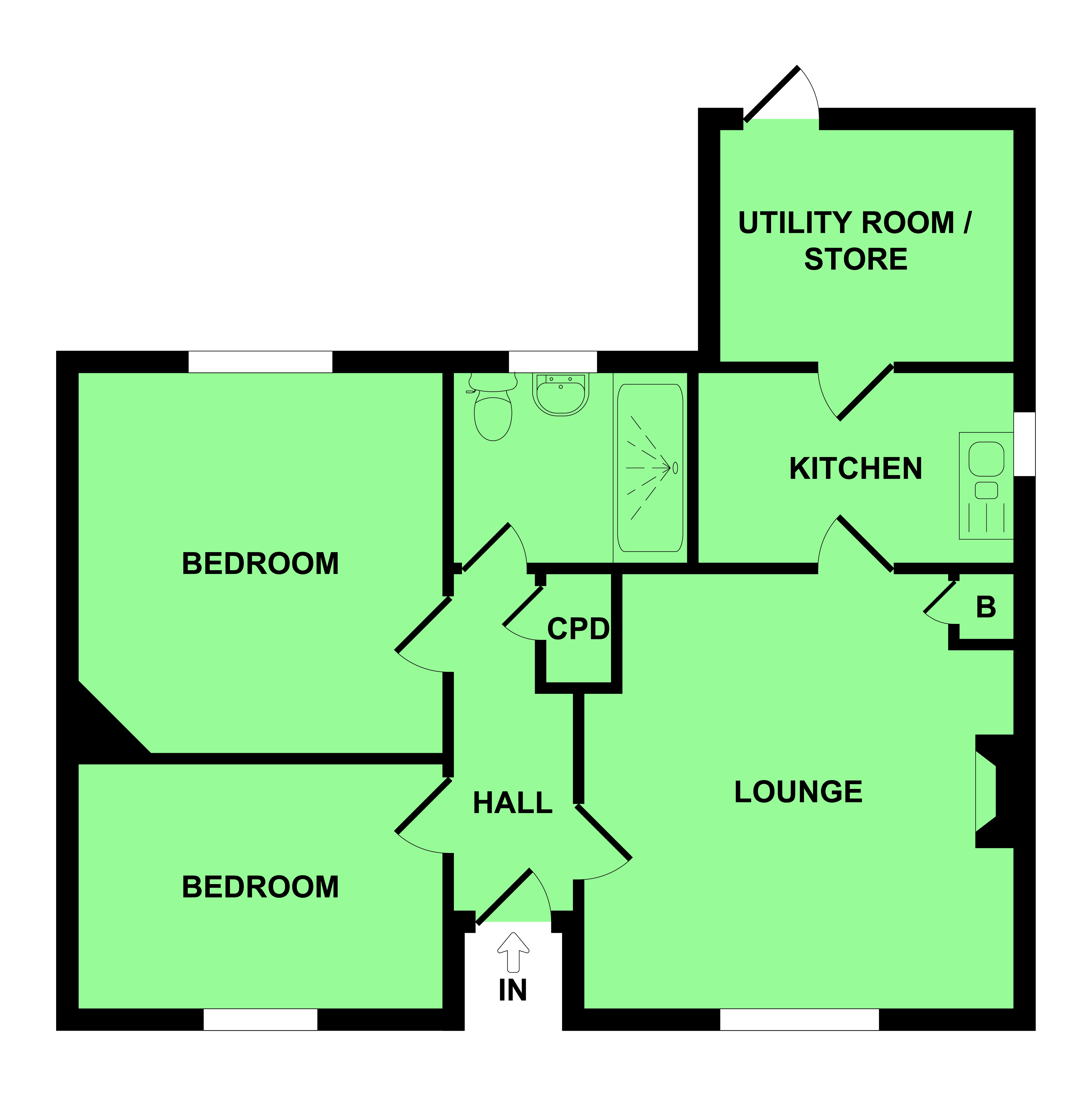 36, Morton Crescent, Great Yarmouth floorplan
