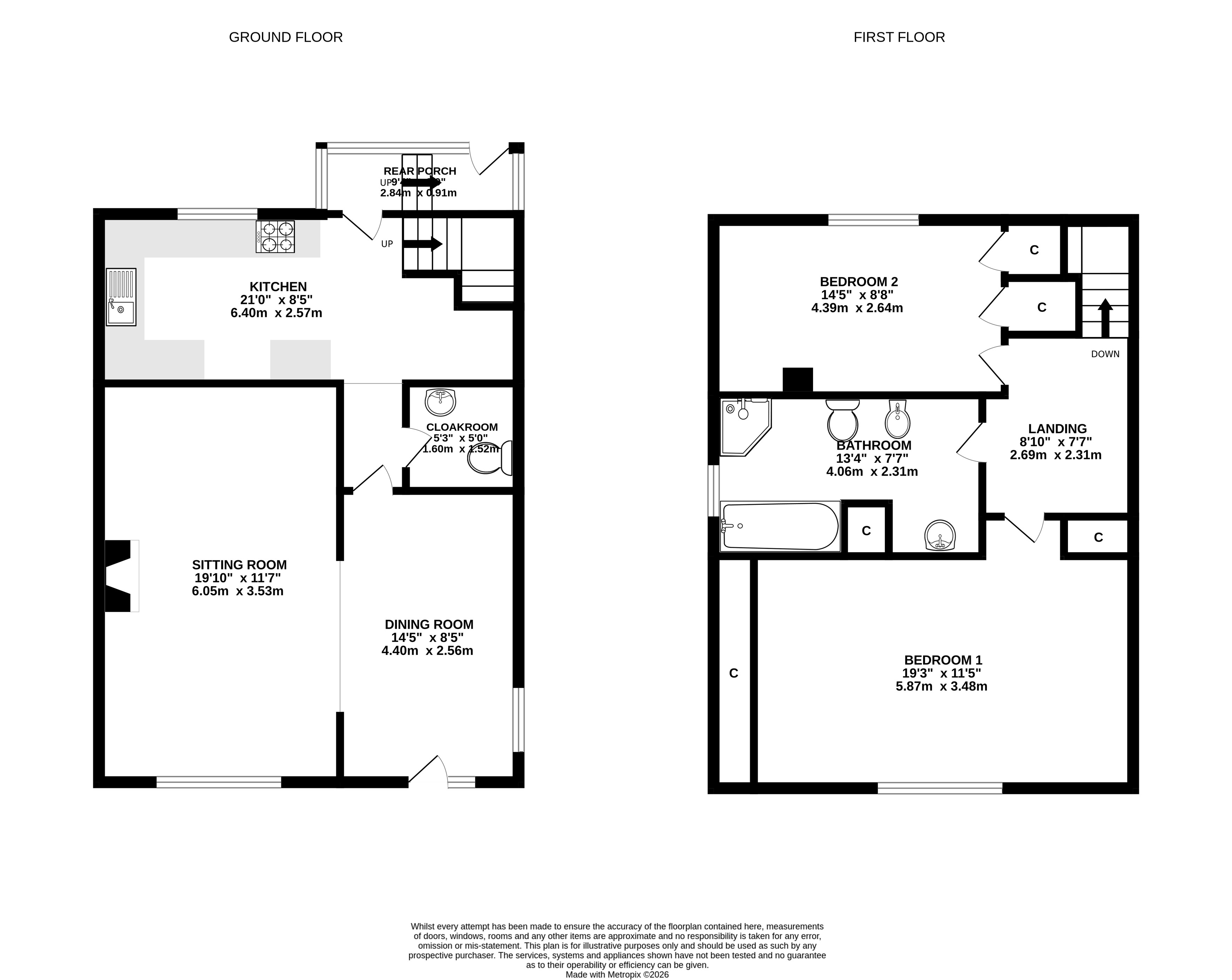 Meadow Cottage 4B Town Mill, Wiveliscombe Taunton Somerset floorplan