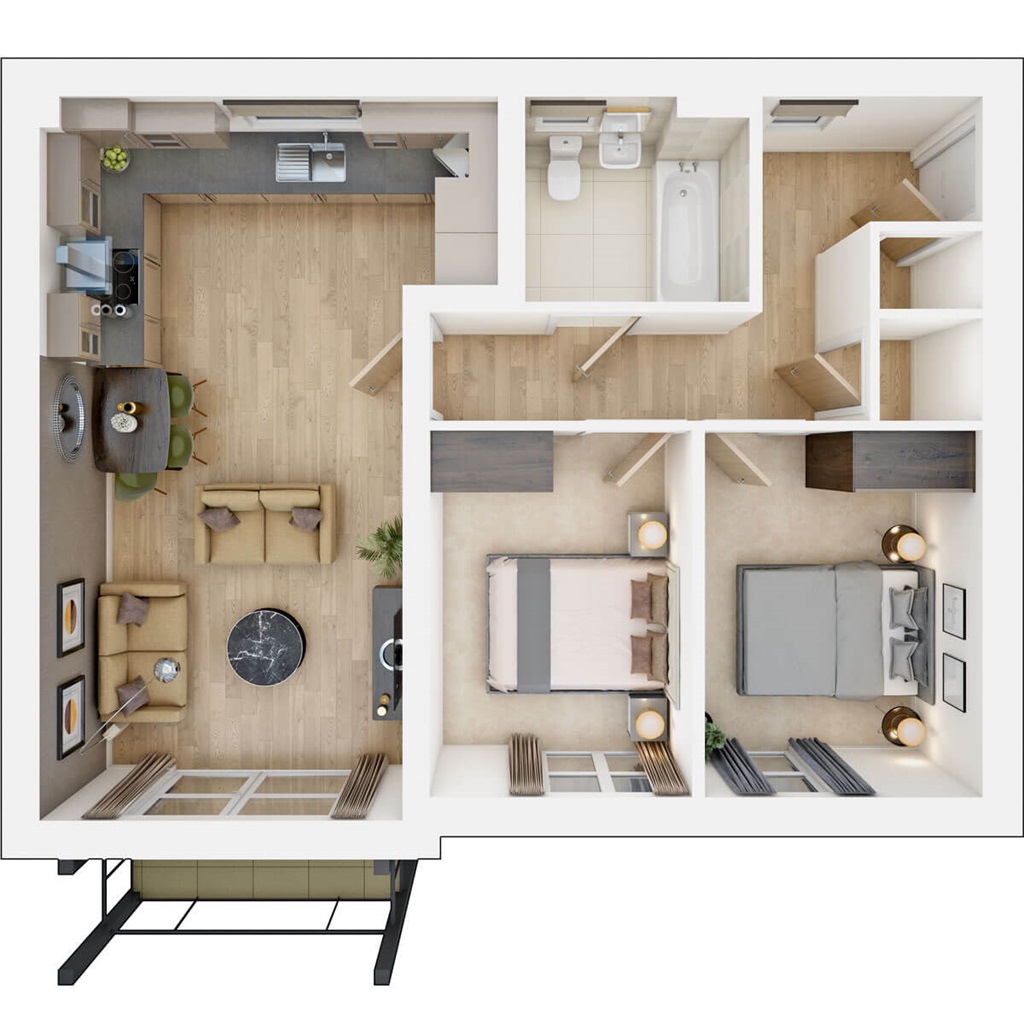 Sandford House - Plot 318, Mead Fields, Harding Drive, Banwell floorplan