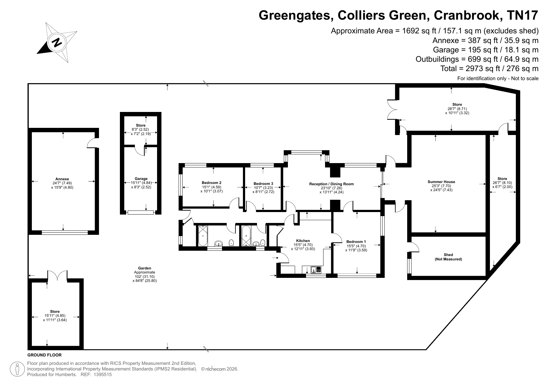 Greengates,, Colliers Green, Kent floorplan