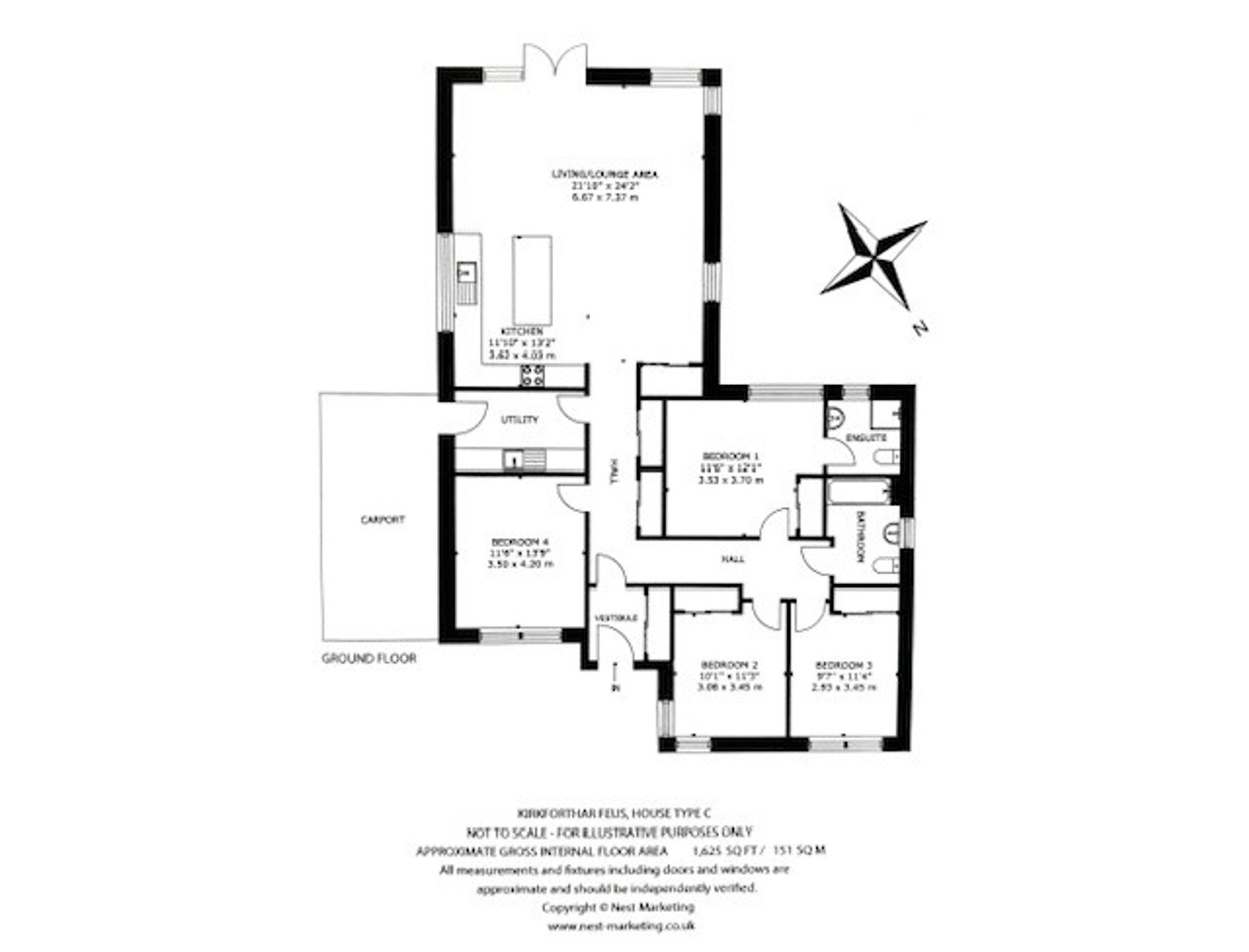 Birdsfoot House, Kirkforthar Feus, By Markinch floorplan