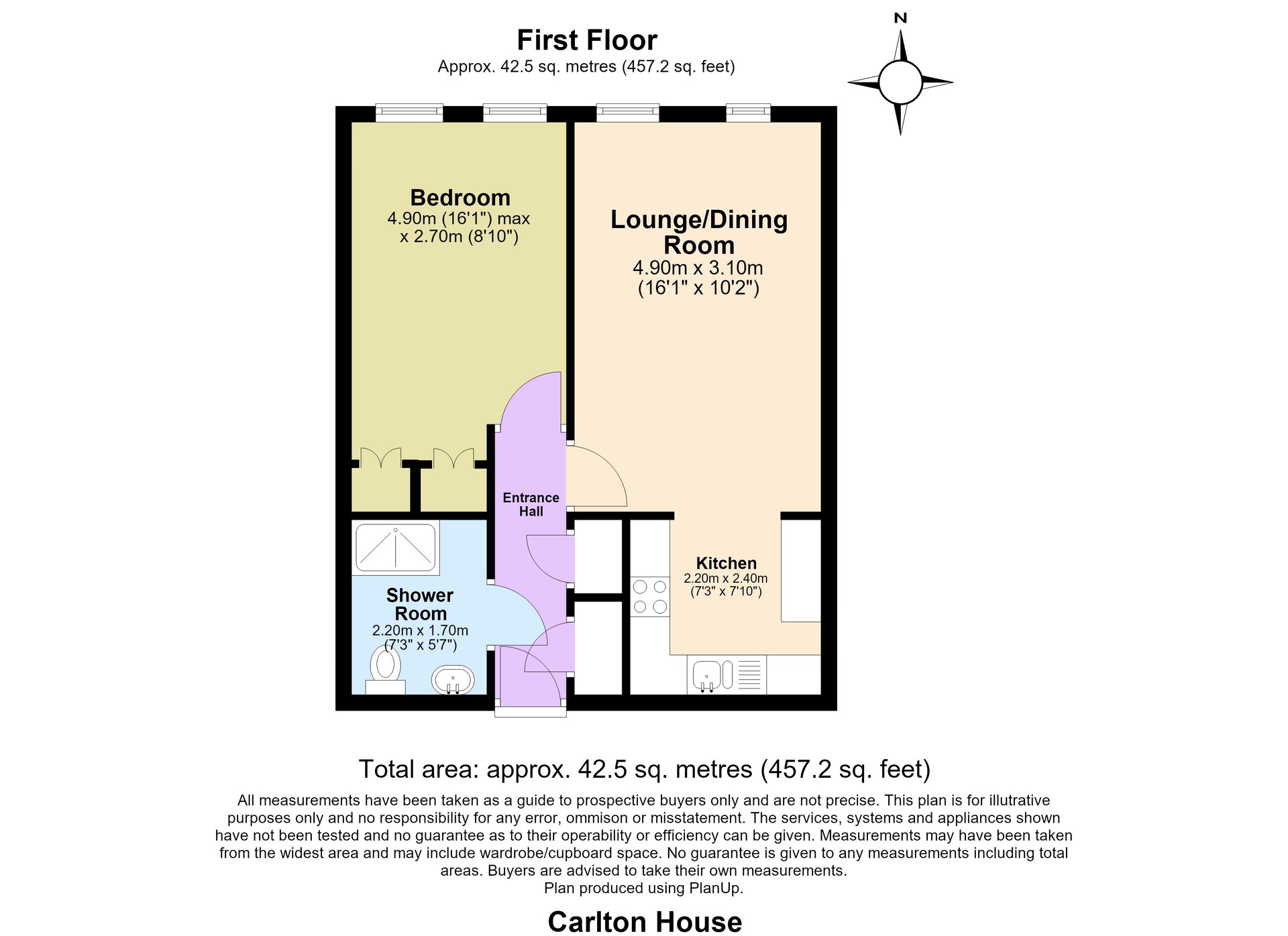 Flat 35, Carlton House Algers Road, Loughton floorplan