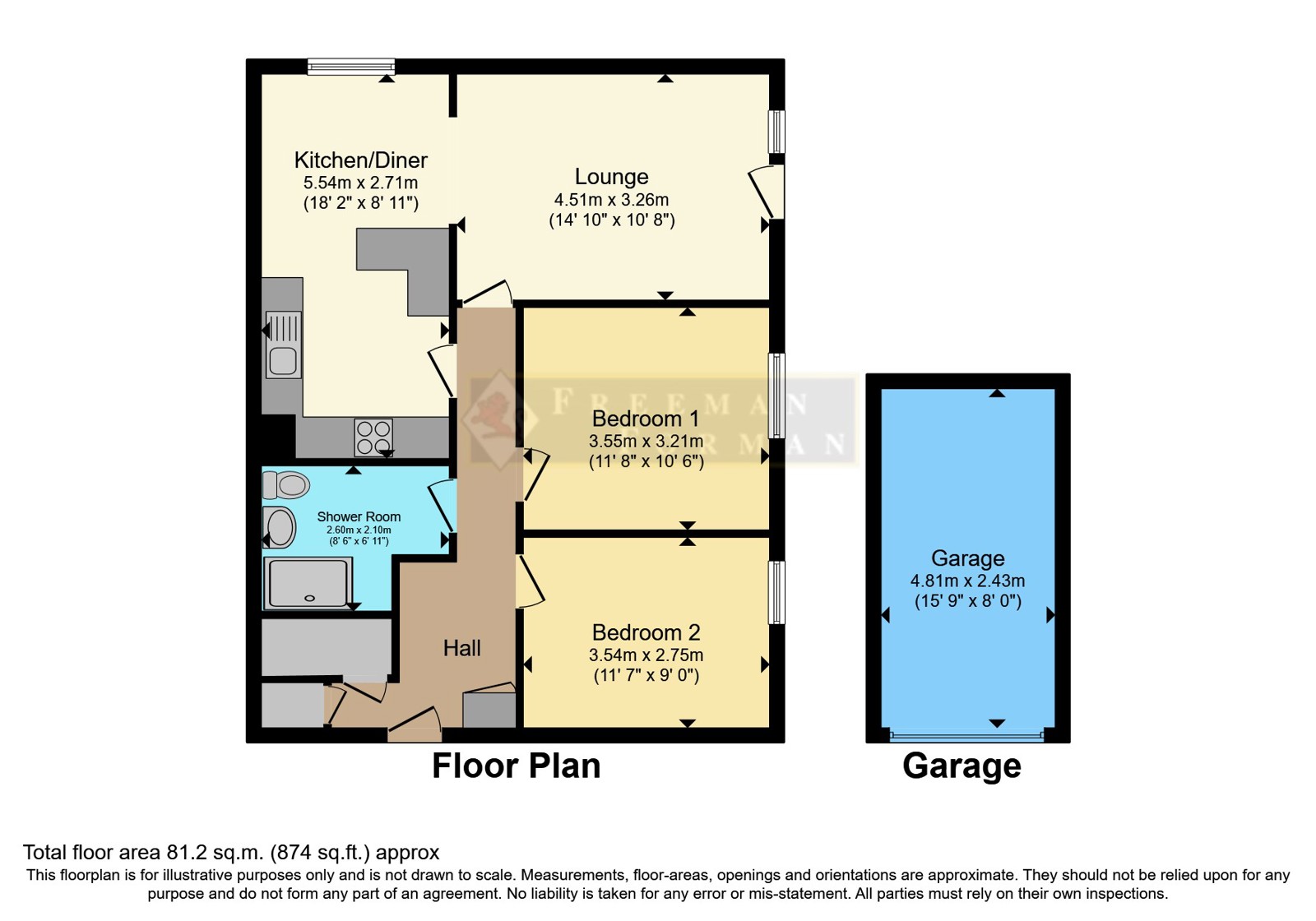 2 Shrublands Court,, Mill Crescent, Kent floorplan