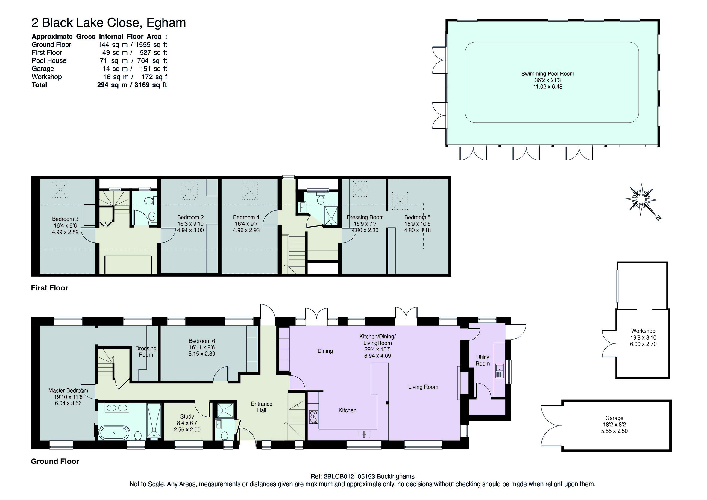 2, Black Lake Close, Egham floorplan
