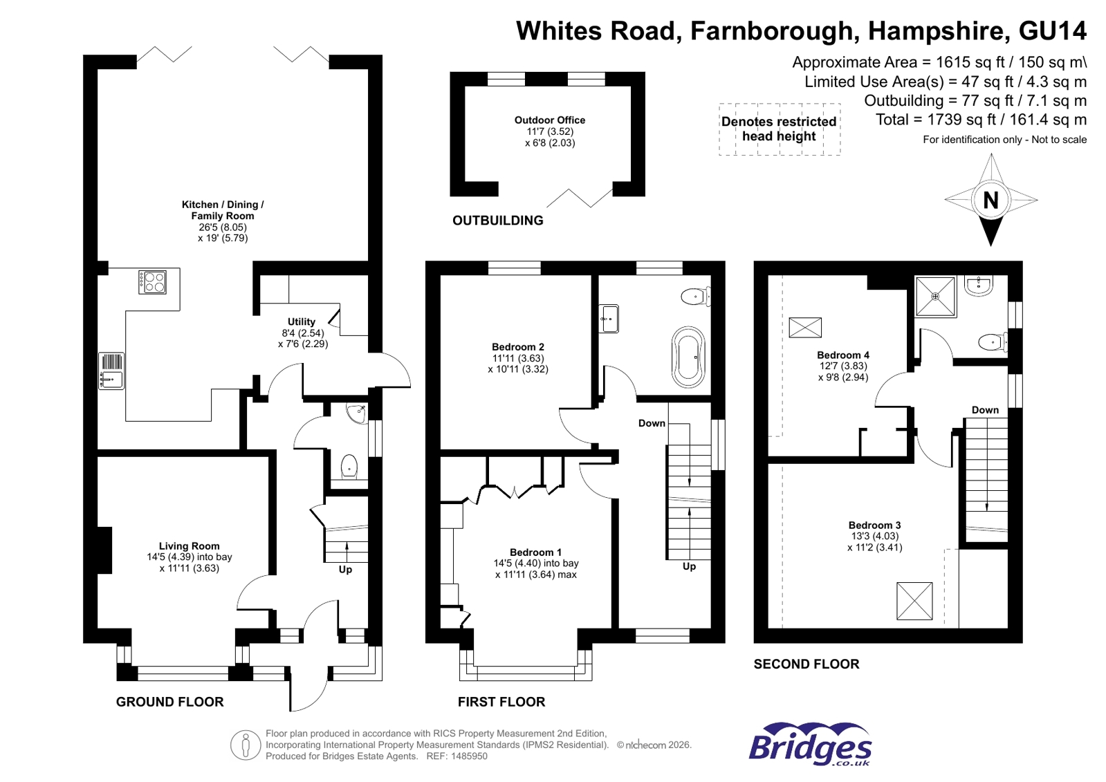 26,, Whites Road, Hampshire floorplan