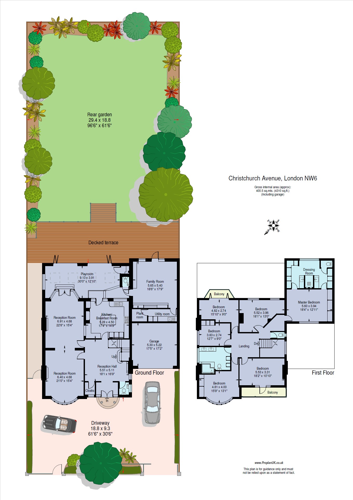 104, Christchurch Avenue, London floorplan