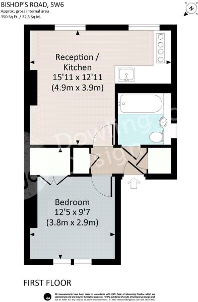 1 Bedrooms Flat to rent in Bishops Road, London SW6