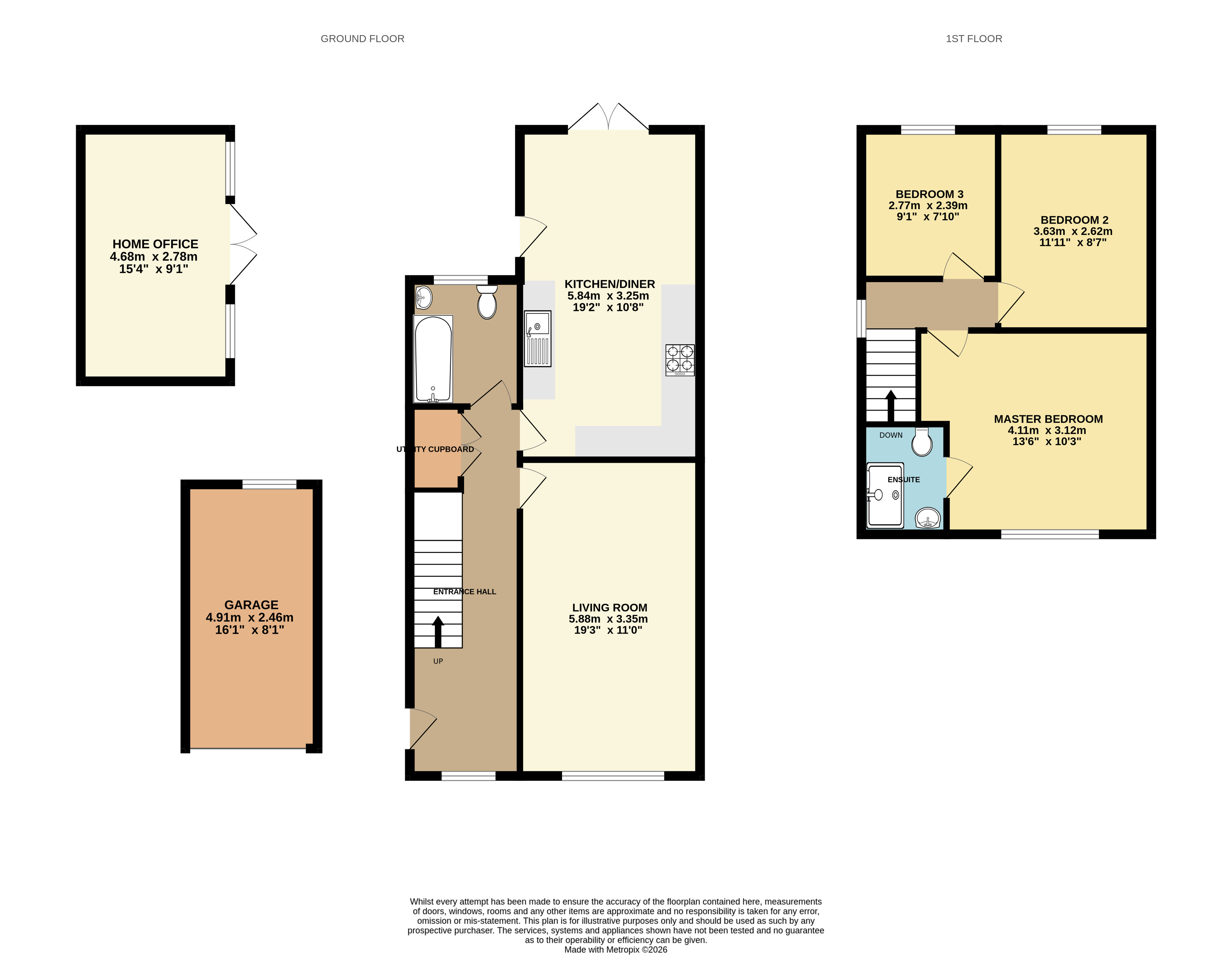 72, Highfield Road, Bedfordshire floorplan
