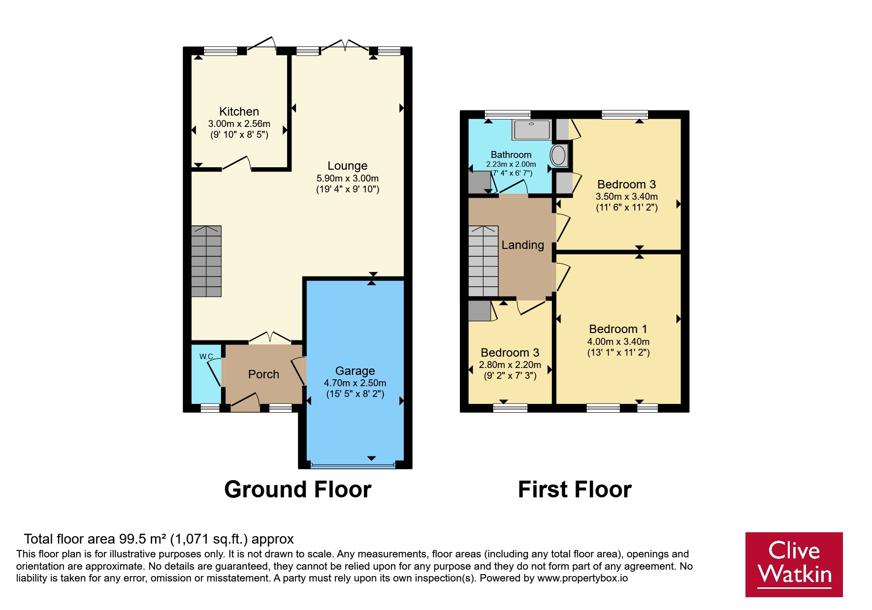 3, Old Farm Close, Neston floorplan