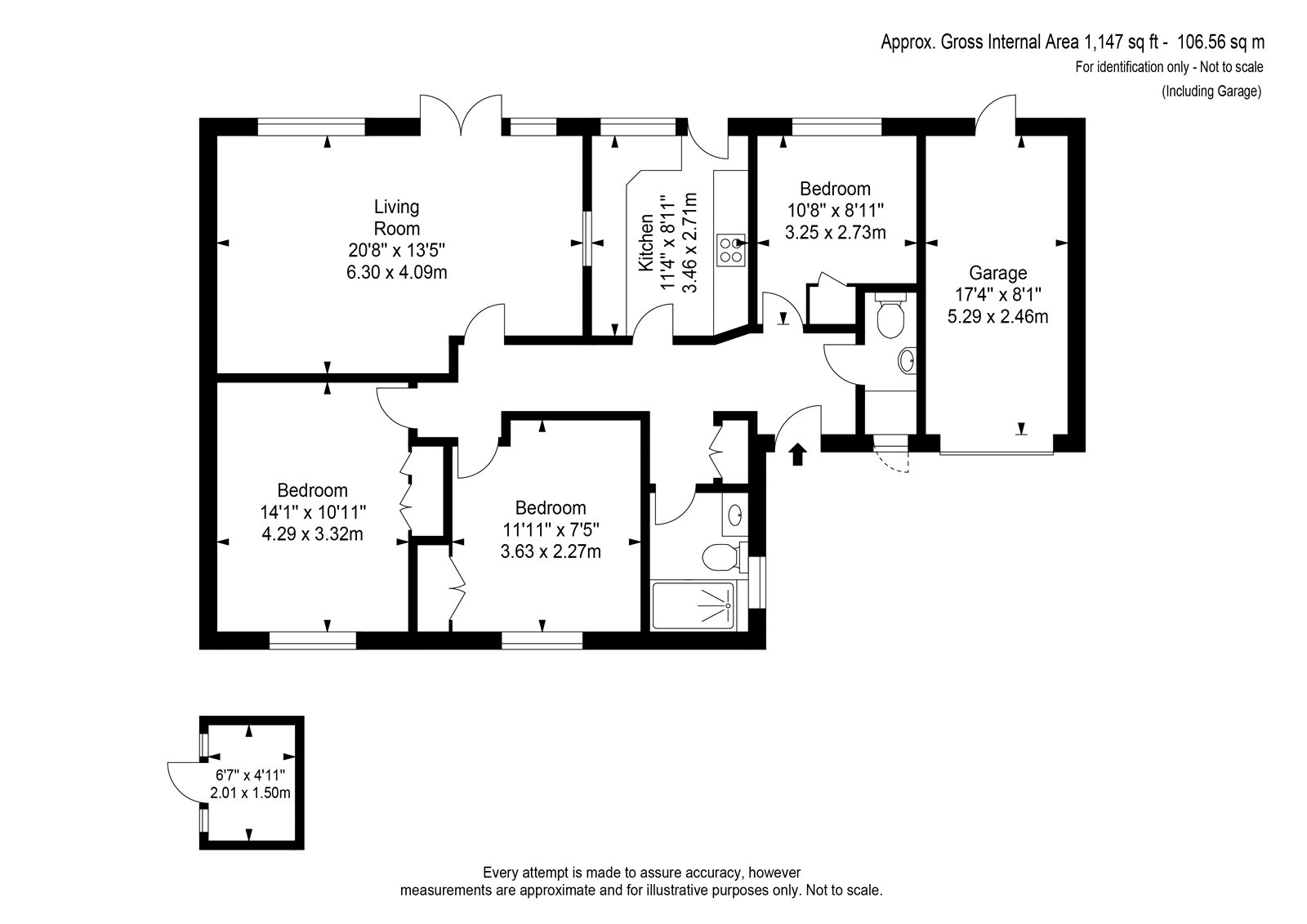6, Elm Tree Close, West Byfleet floorplan
