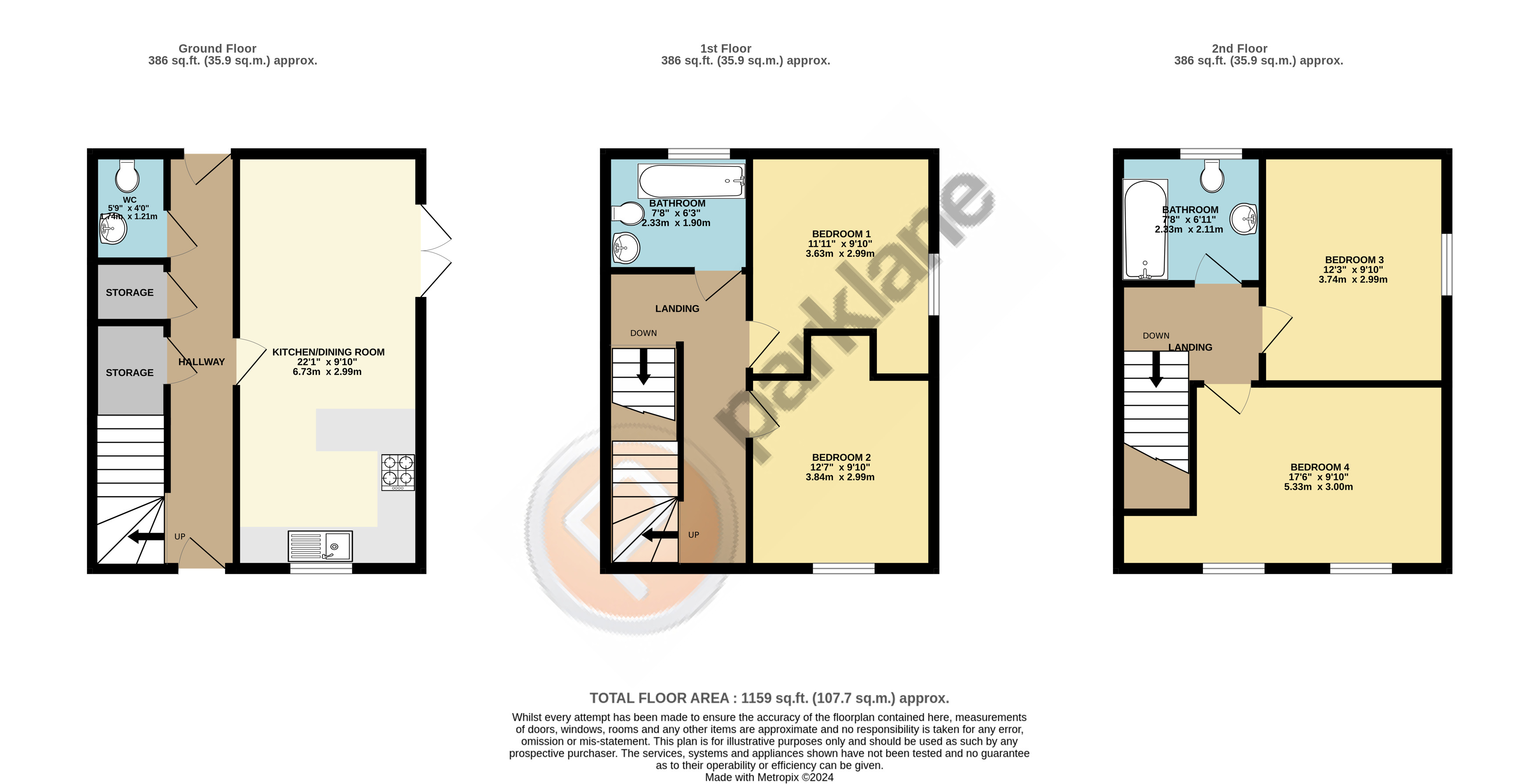 37, Bentley Lane, Leeds floorplan