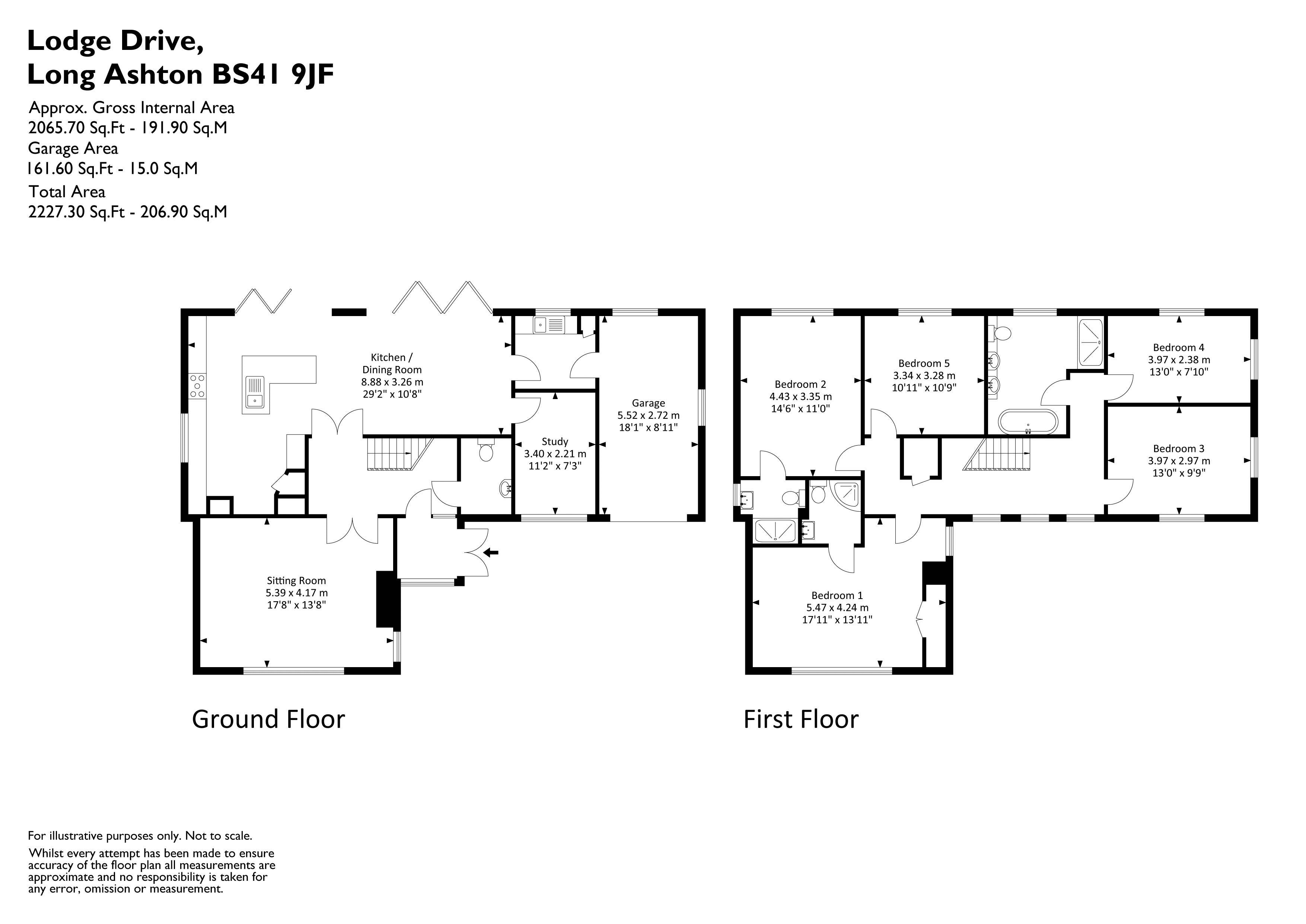 11, Lodge Drive, North Somerset floorplan
