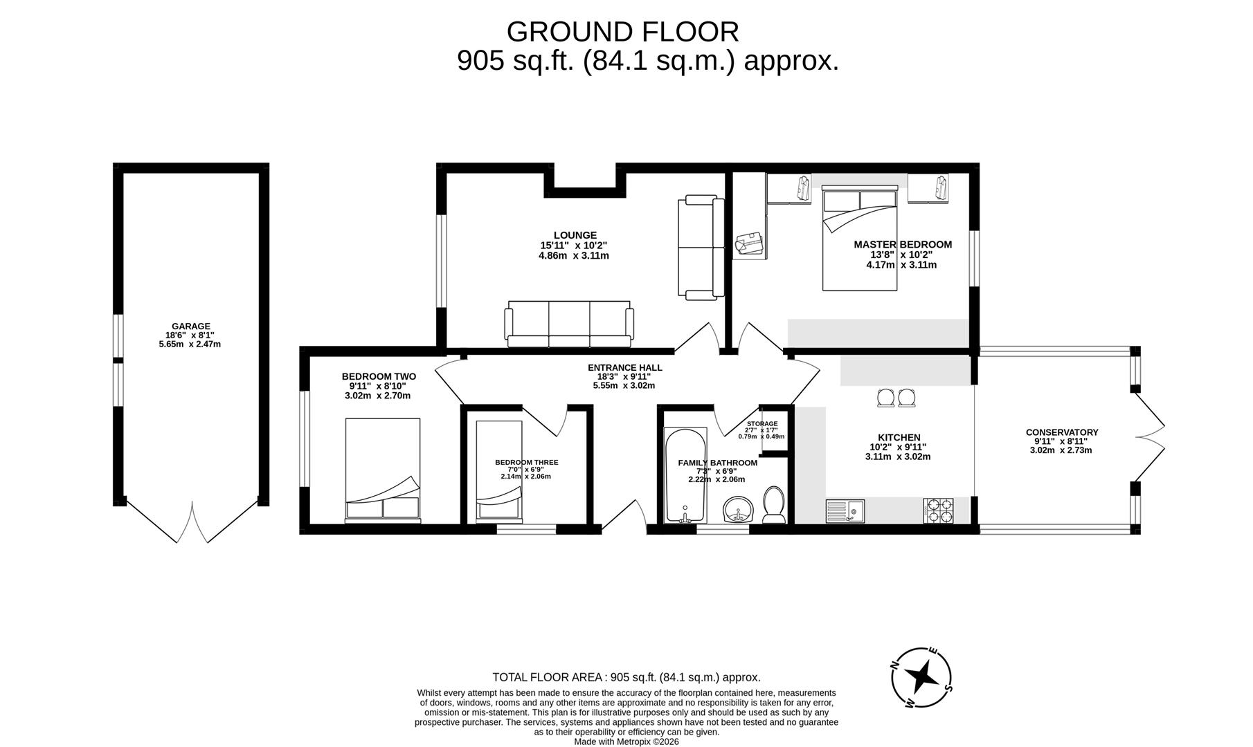114, Bristol Avenue, Leyland floorplan