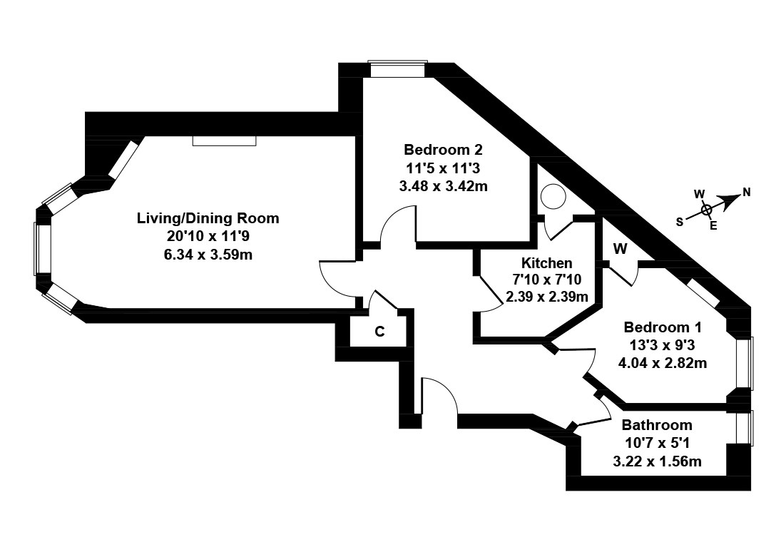 2 Bedrooms Flat for sale in Comiston Gardens, Morningside, Edinburgh EH10