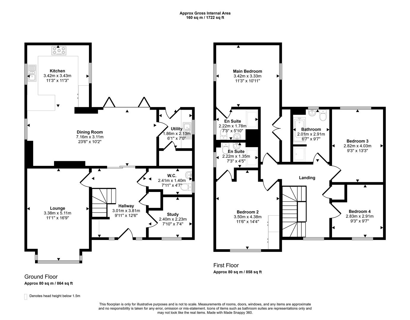26, Red Oak Drive, Cookley floorplan