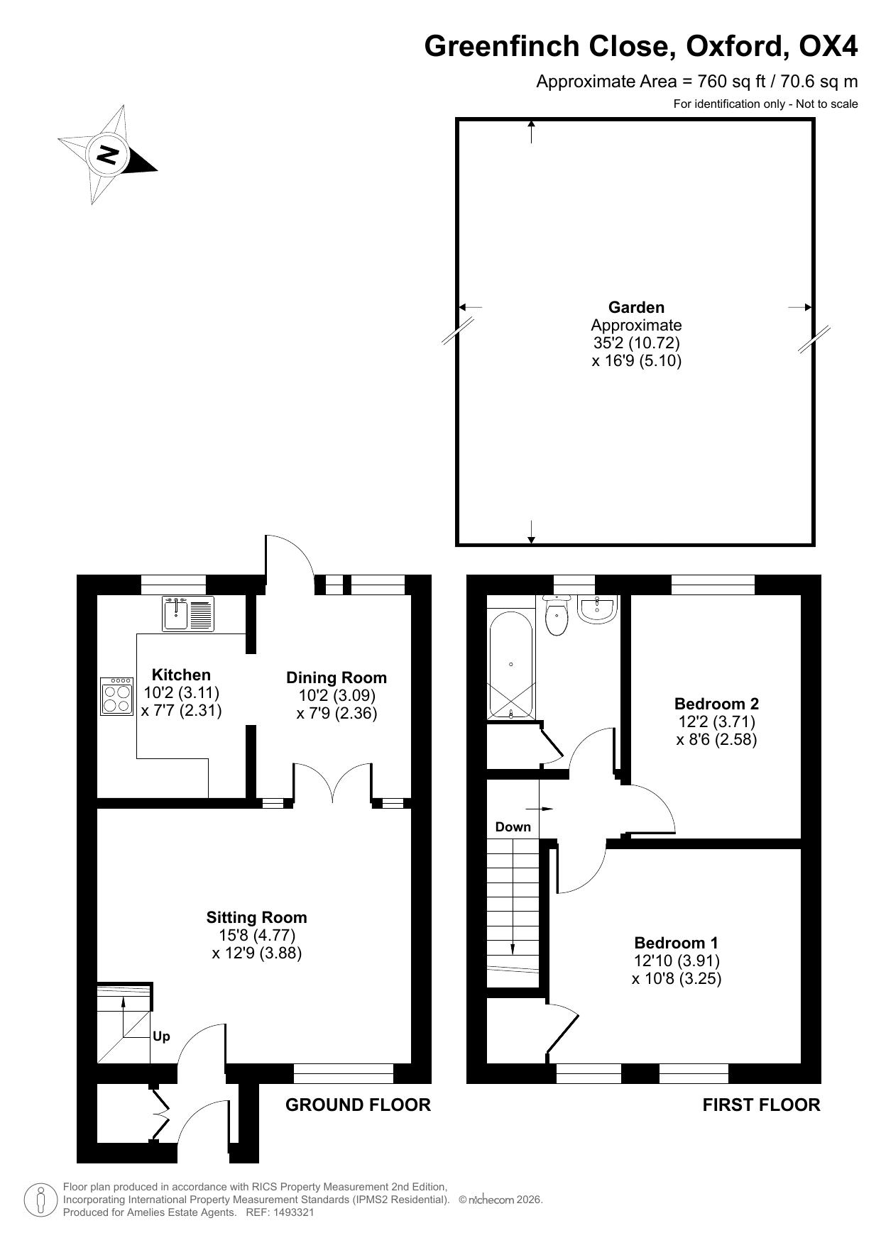 20, Greenfinch Close, Oxford floorplan