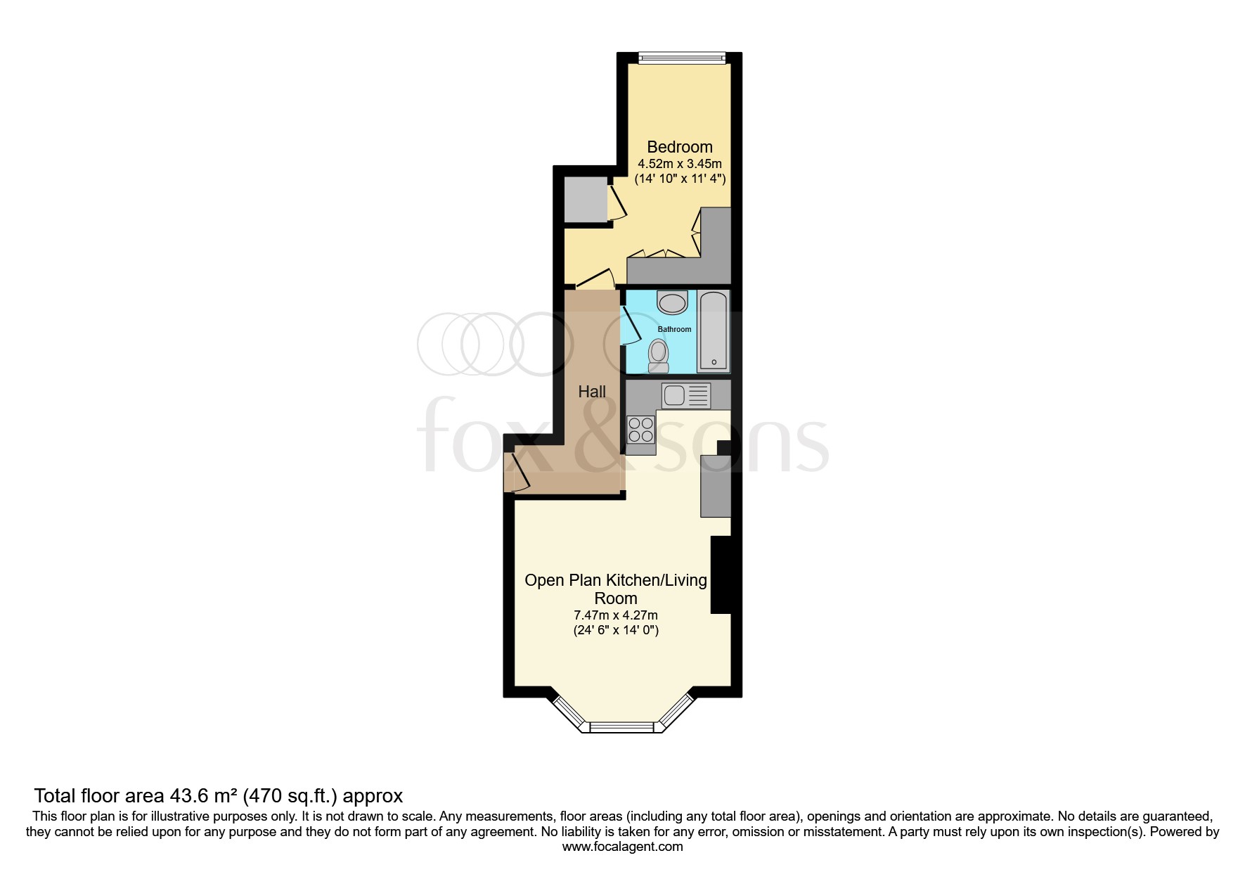 Flat 9, 8, Queens Gardens, Eastbourne floorplan