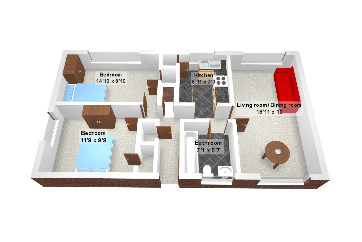 230, Falstones, Basildon floorplan