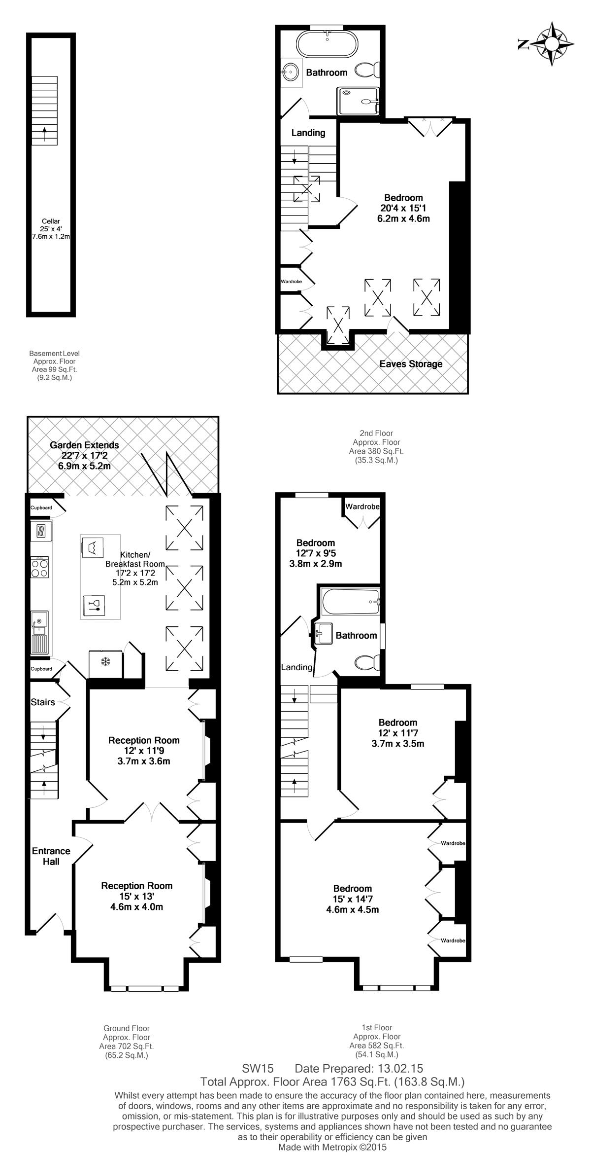 4 Bedrooms Terraced house to rent in Erpingham Road, London SW15