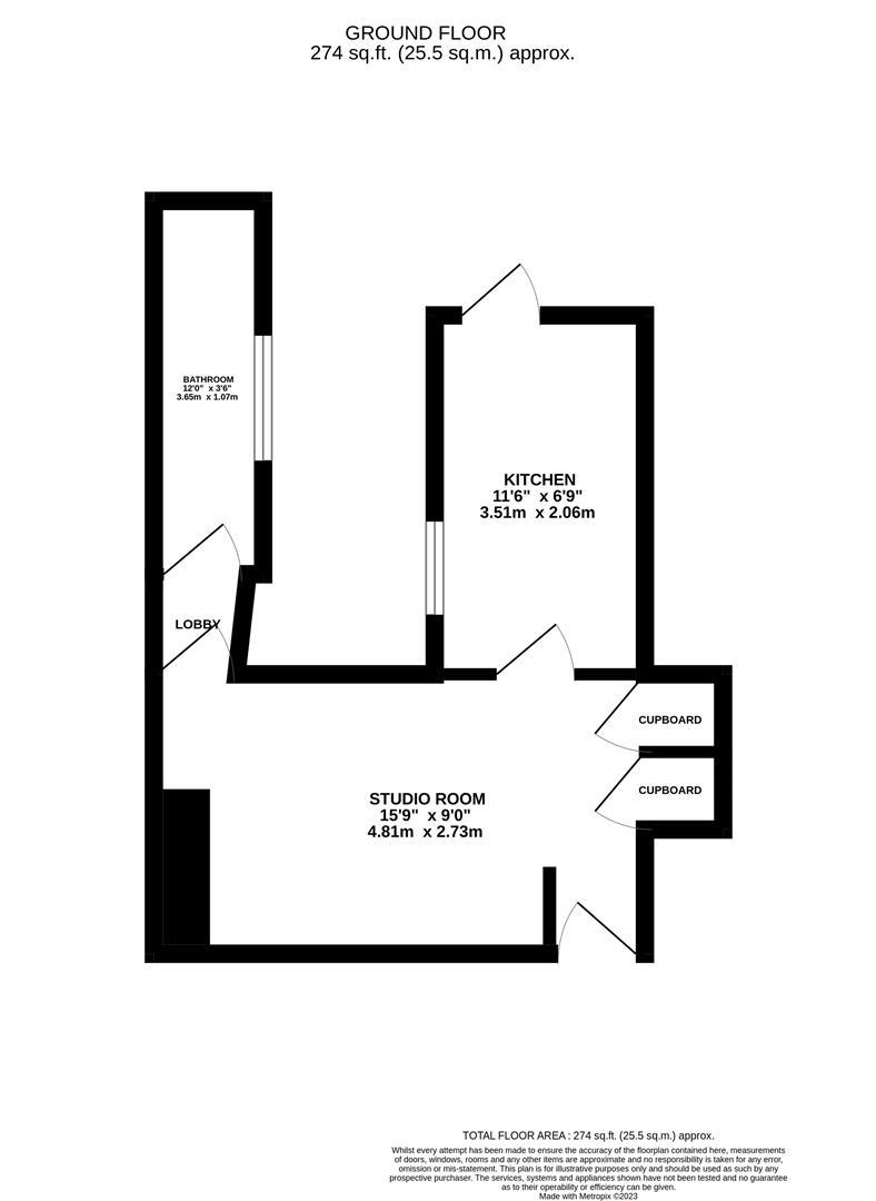Flat 4, 12, Denmark Terrace, Brighton floorplan