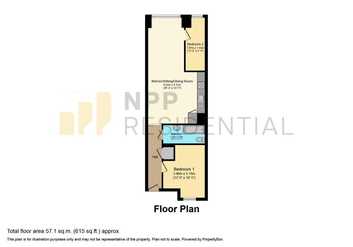 Apartment 121 Elisabeth Mill, Houldsworth Street, Stockport floorplan