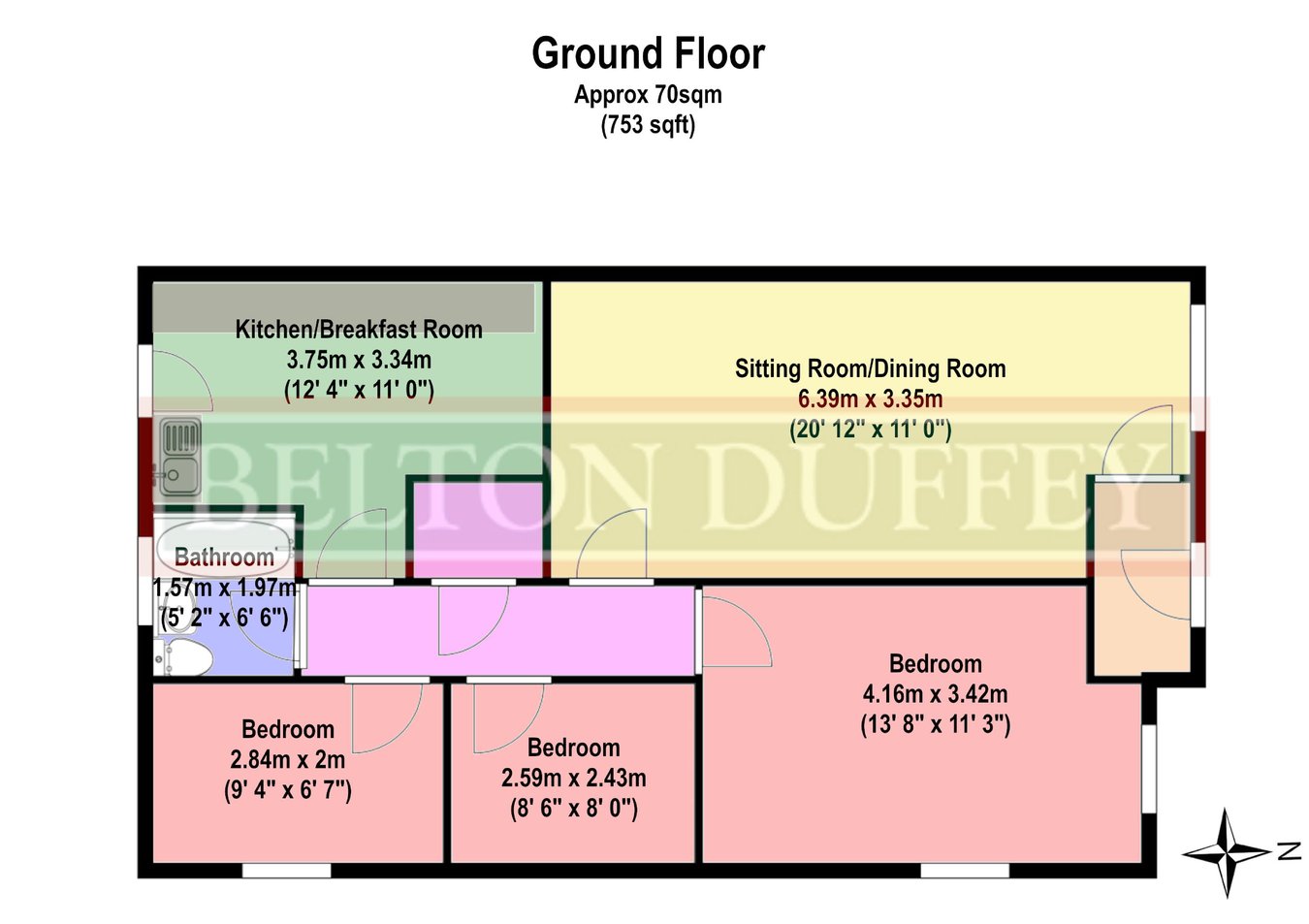 7, Greenacre Close, South Wootton floorplan
