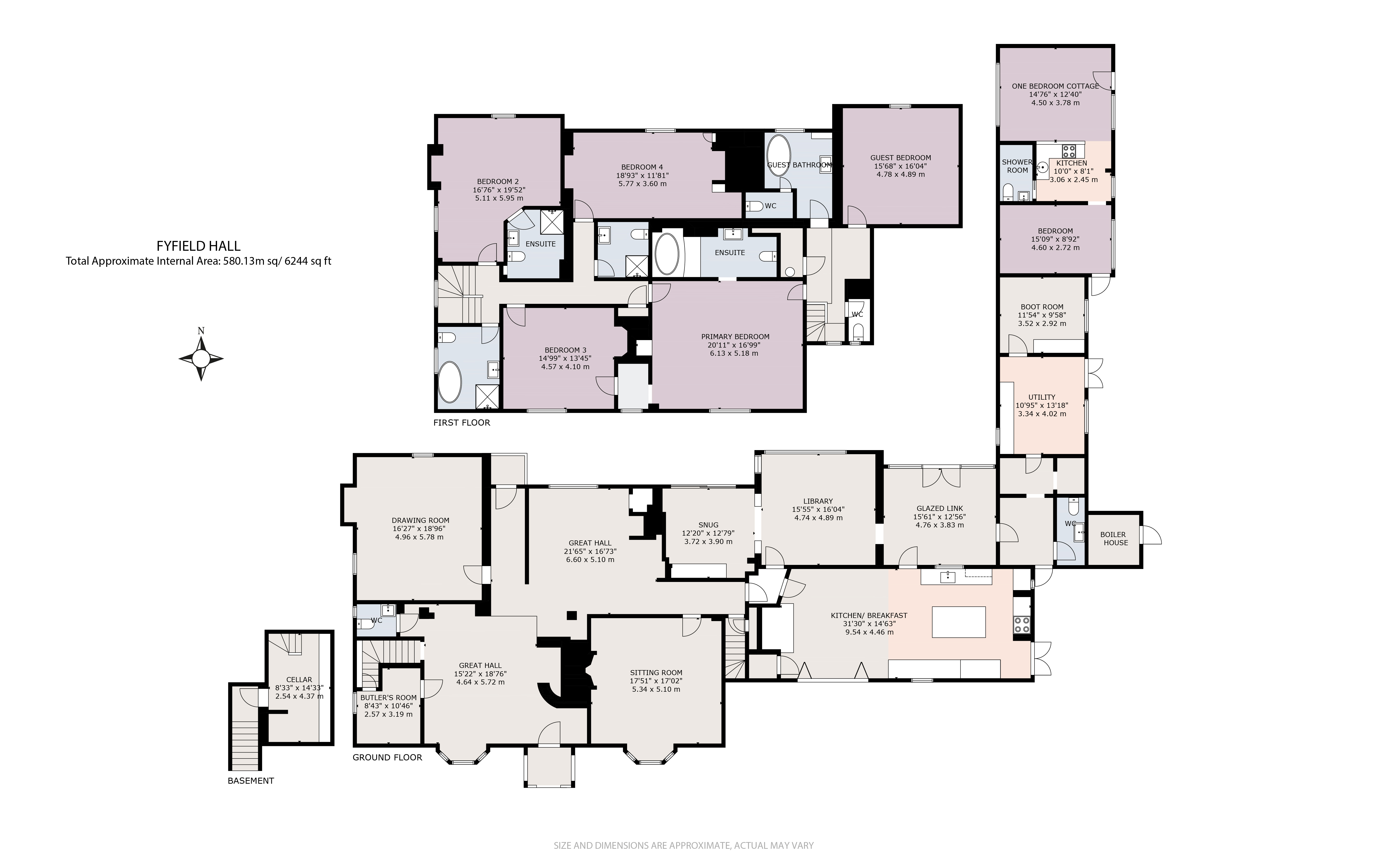 Fyfield Hall,, Fyfield, Essex floorplan