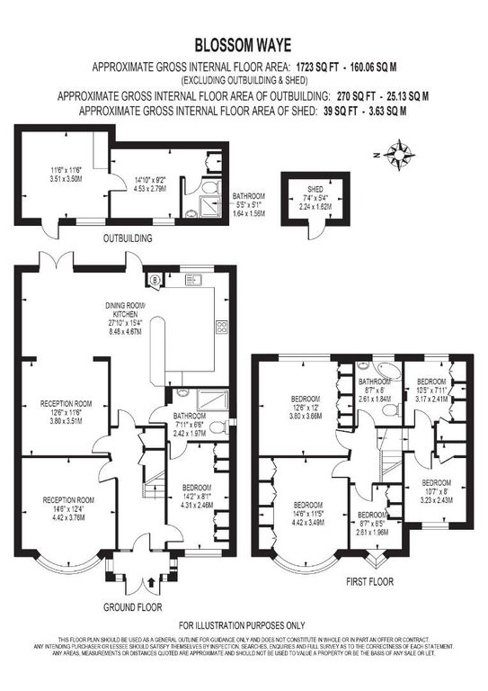 13, Blossom Waye, Hounslow floorplan