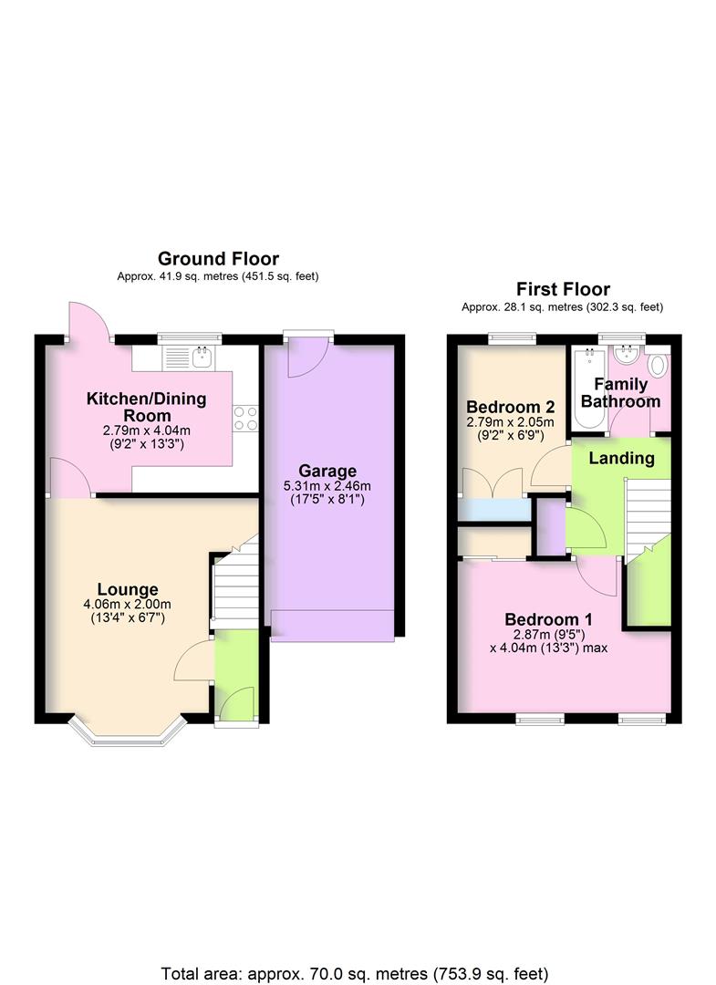 43, Hewitt Grove, Northwich floorplan