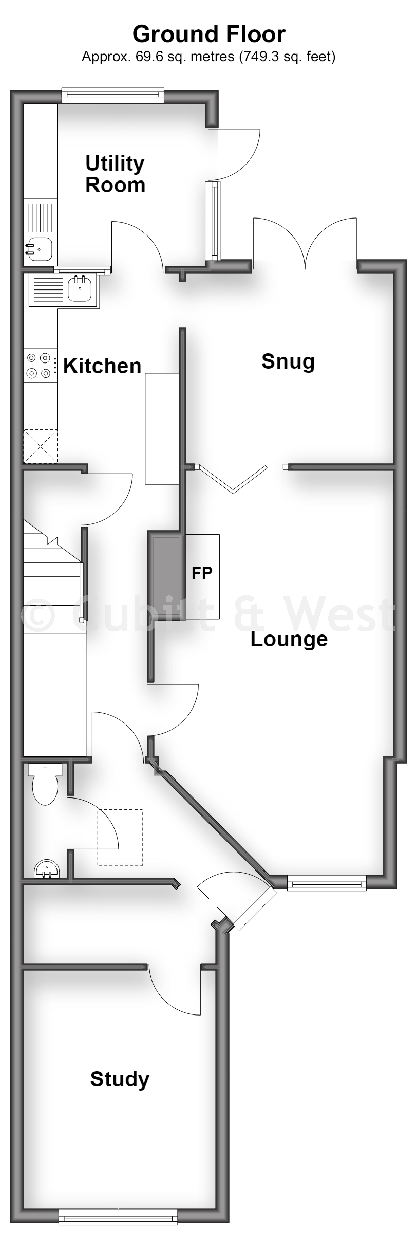 4, Corsletts Avenue, Broadbridge Heath floorplan