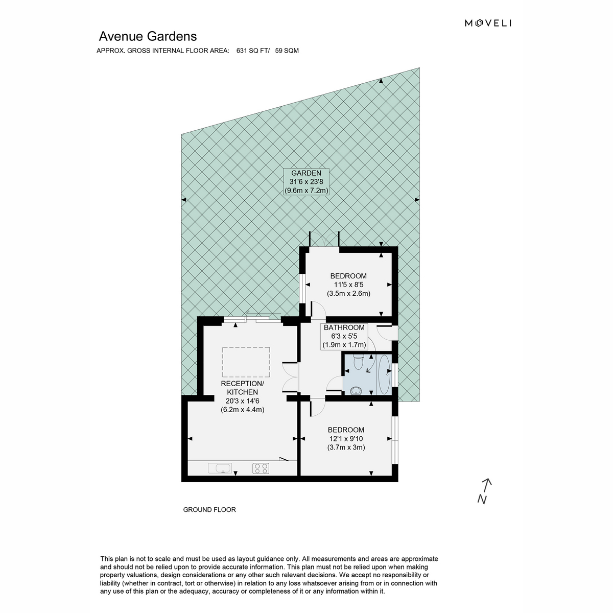 46, Avenue Gardens, London floorplan