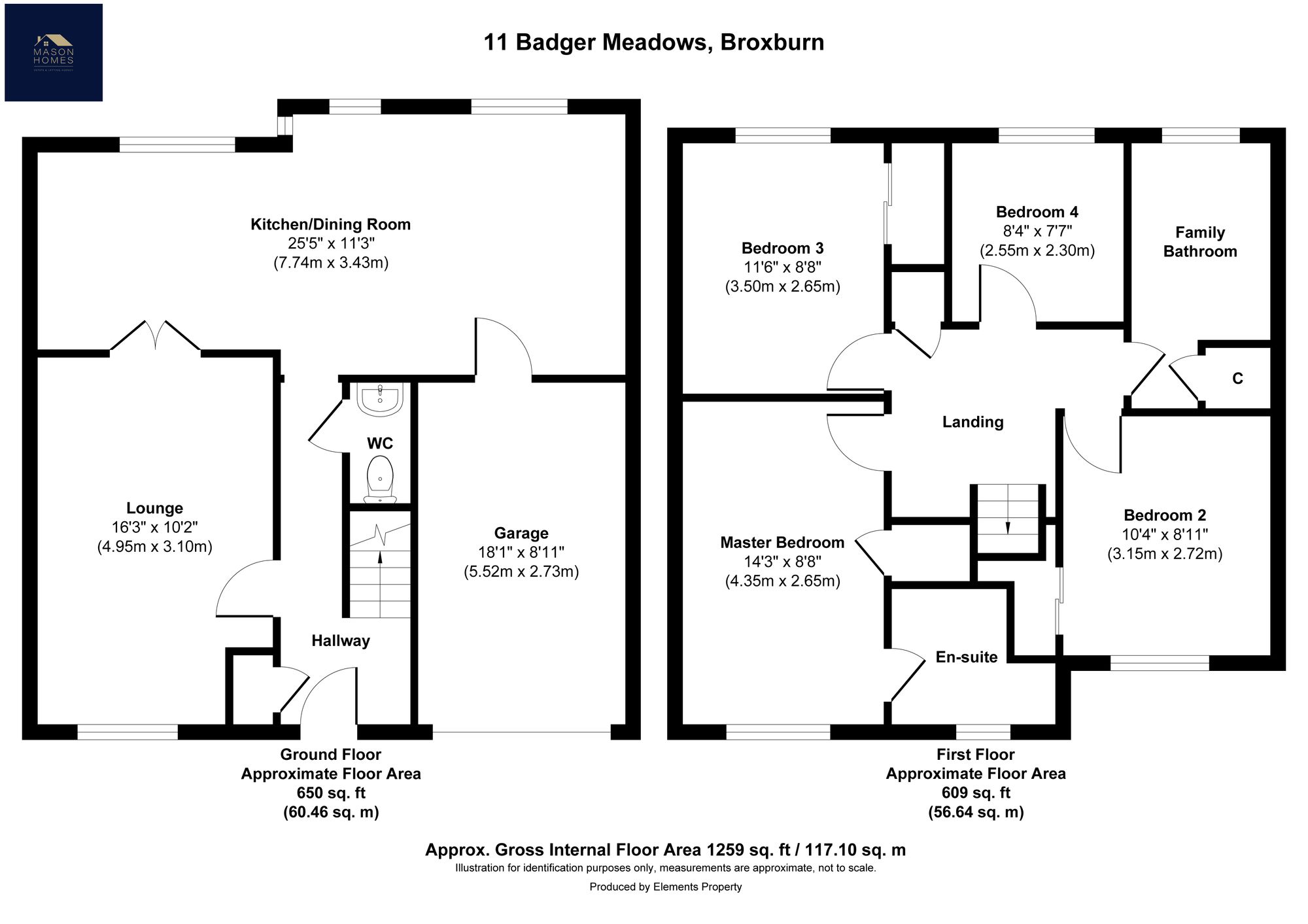 11 Badger Meadows, Broxburn floorplan
