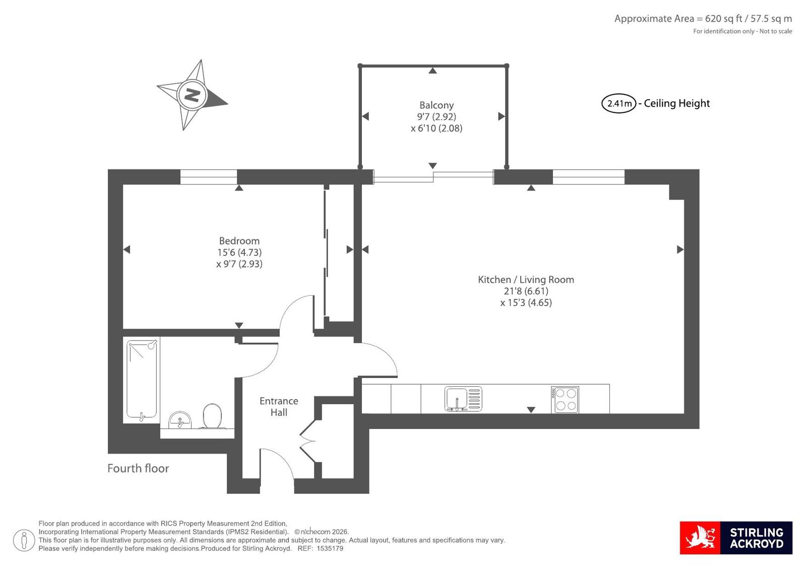 Flat 401, Henderson Apartments, 58, Rodney Road, London floorplan