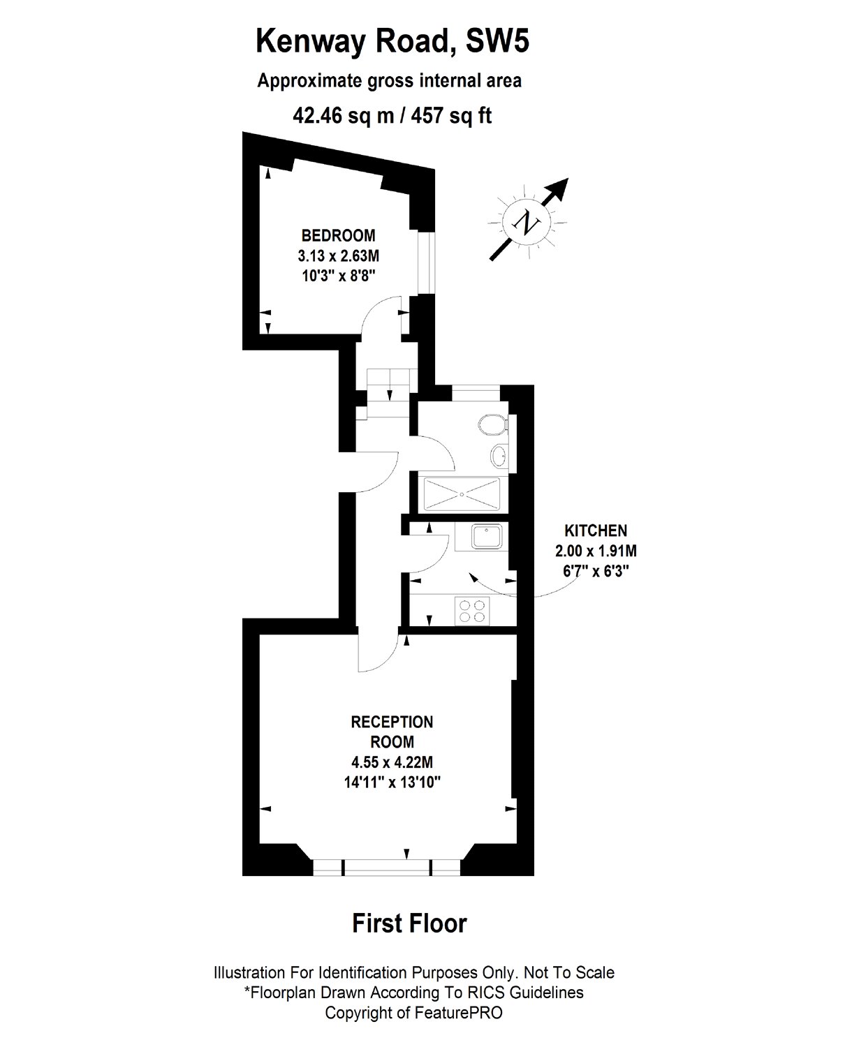 1, 11, Kenway Road, London floorplan
