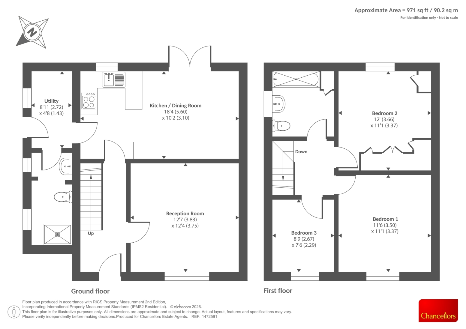 48, Masons Road, Oxford floorplan