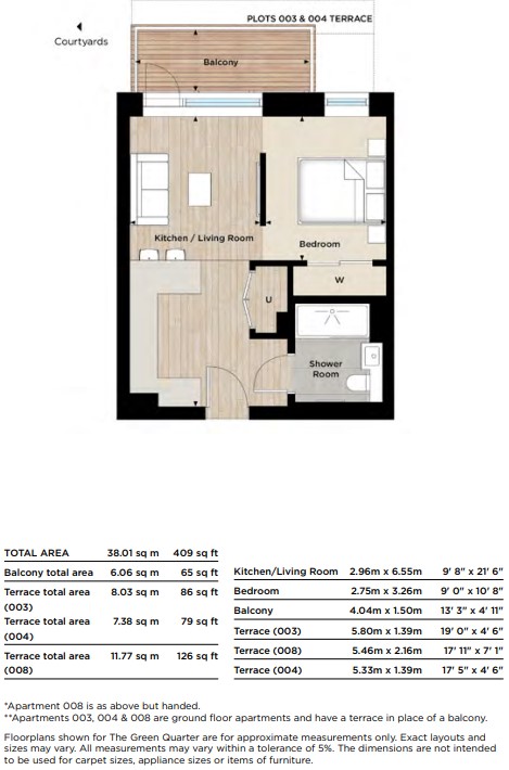 Flat 3, Arber House, Greenleaf Walk, London floorplan