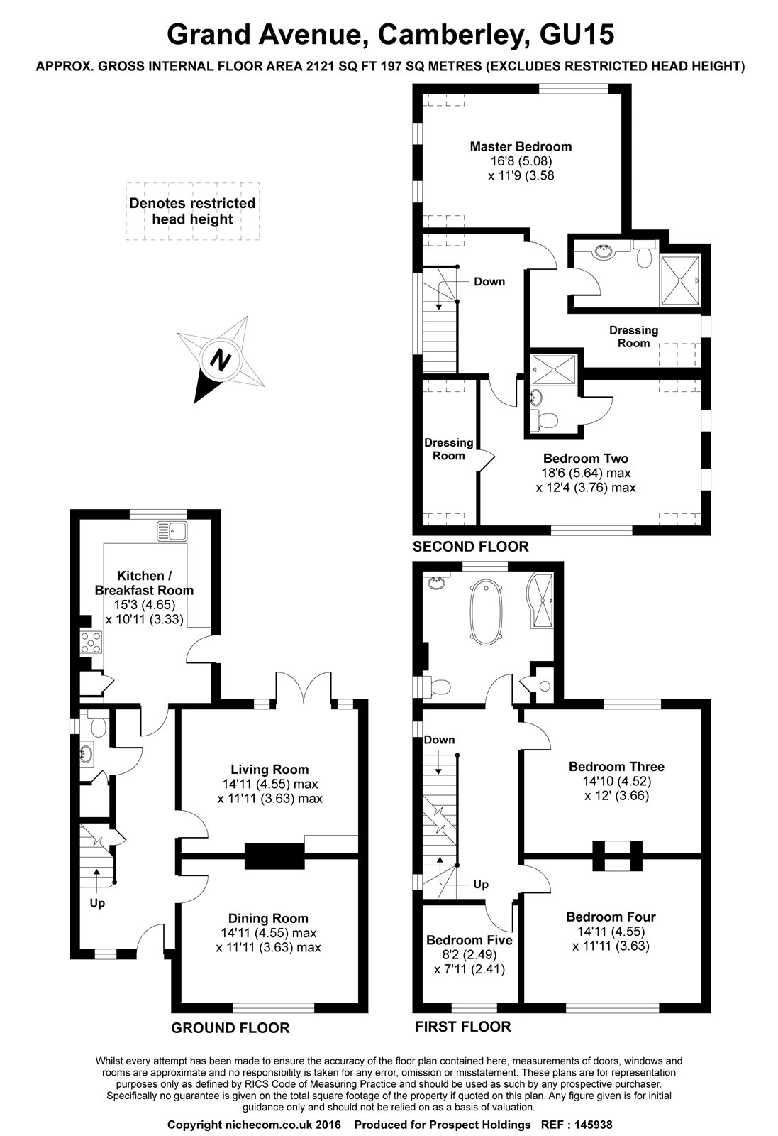 5 Bedrooms Detached house to rent in Grand Avenue, Camberley, Surrey GU15