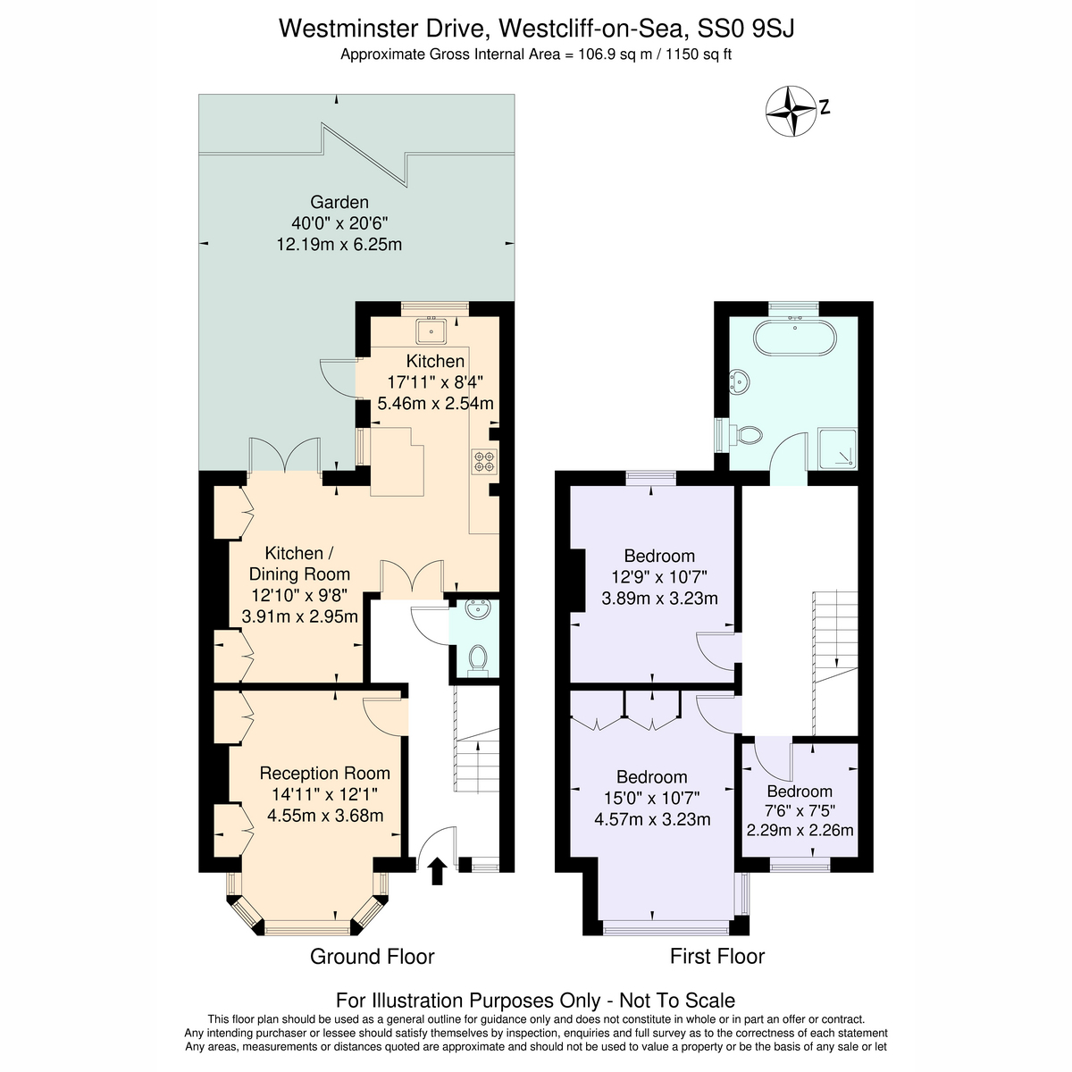 27, Westminster Drive, Westcliff-on-sea floorplan