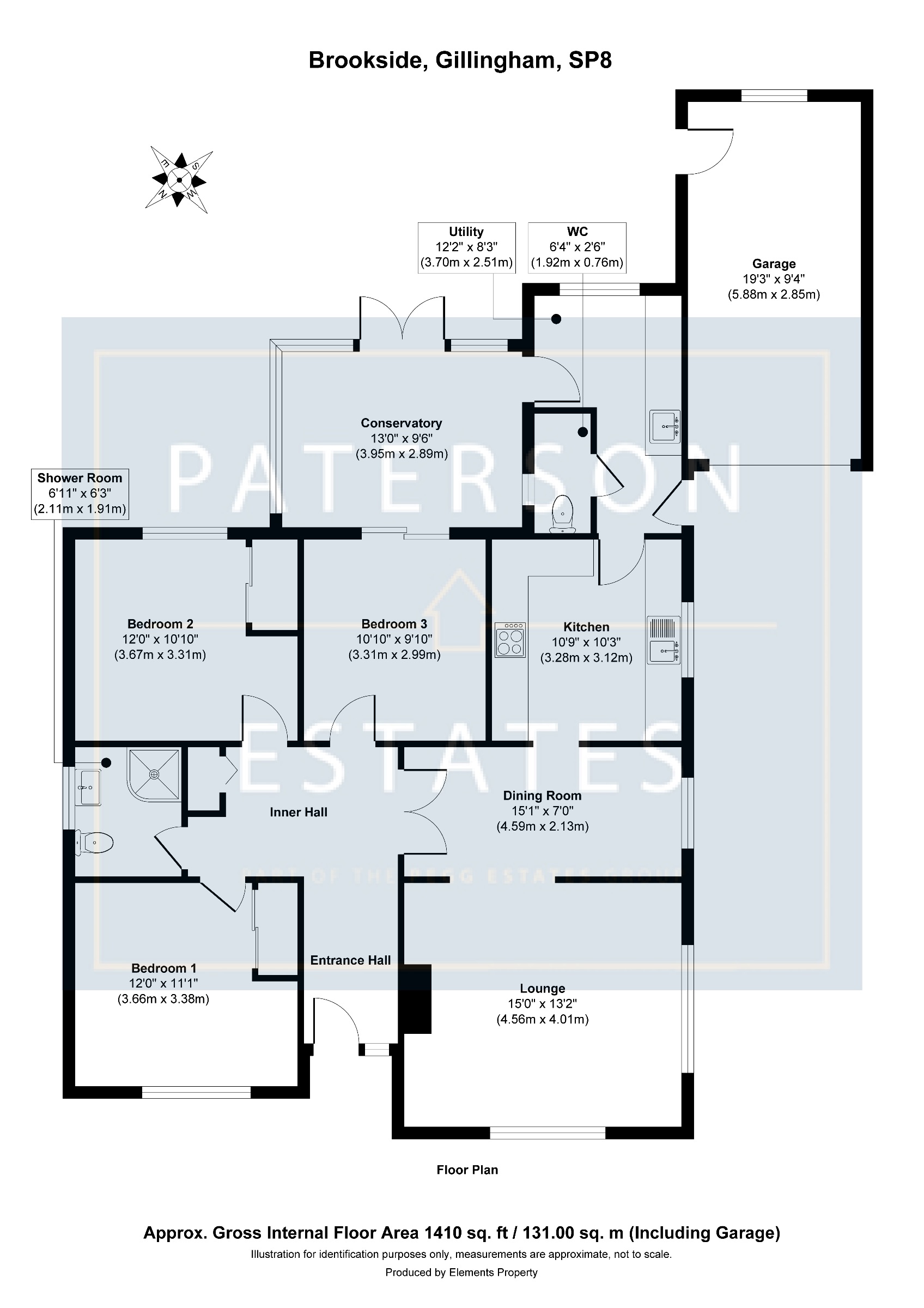 3 Brookside, Gillingham floorplan