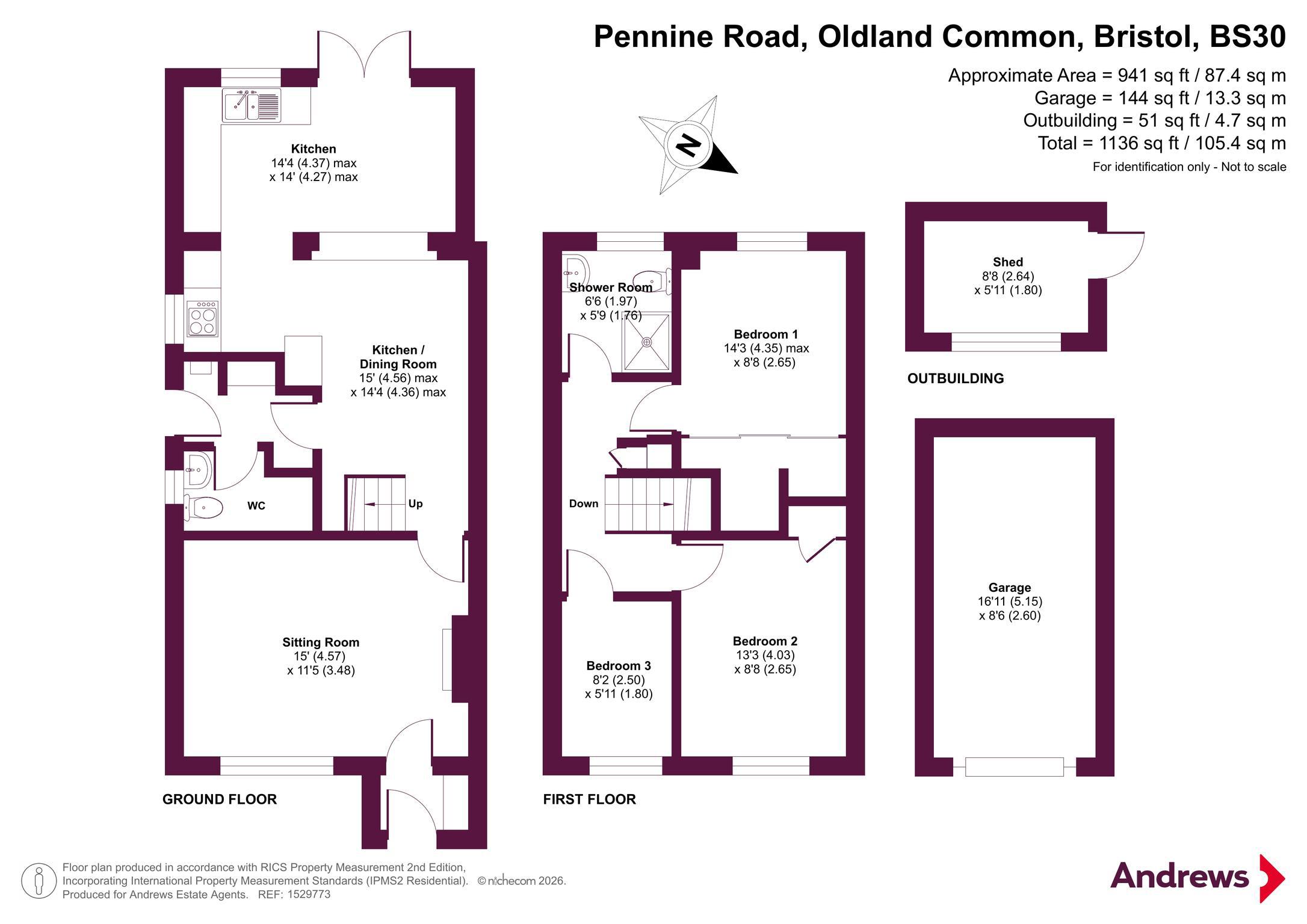 Pennine Road, Bristol floorplan