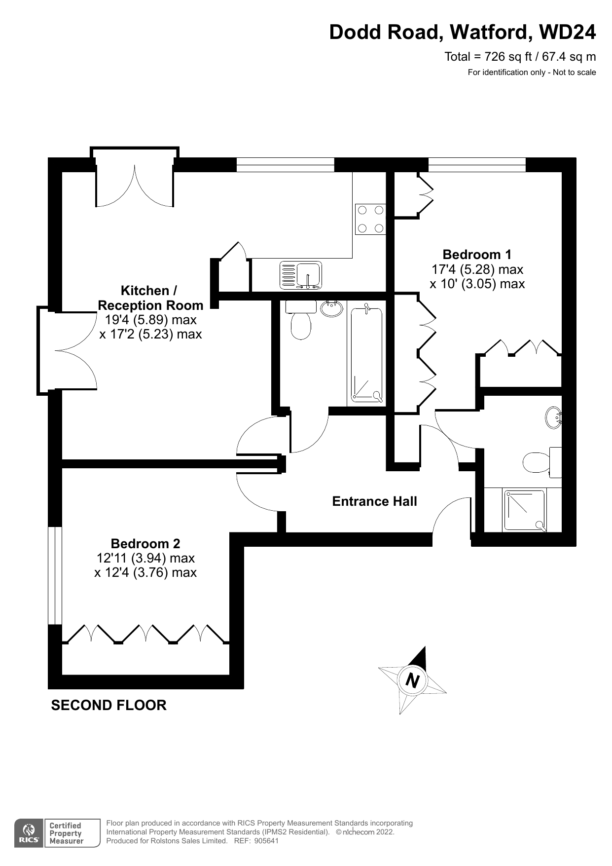 Flat 22,,, Blake Court, Dodd Road, Hertfordshire floorplan